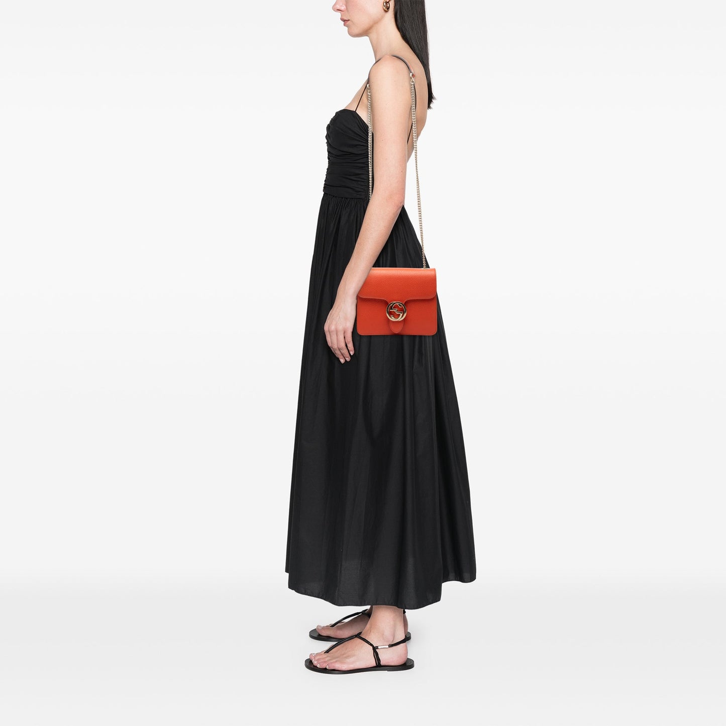 Gucci Small Dollar Calfskin Interlocking G Crossbody