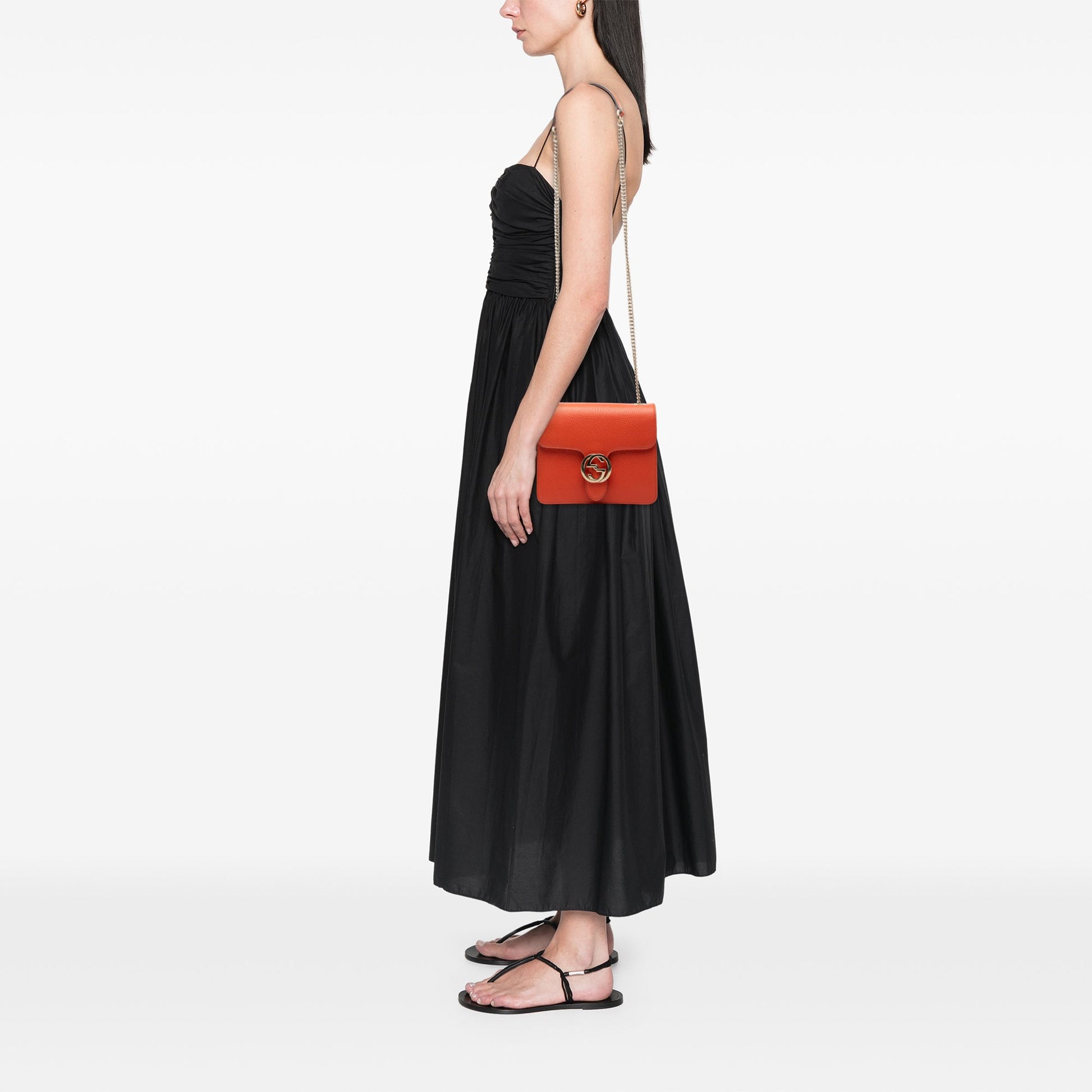 Gucci Small Dollar Calfskin Interlocking G Crossbody