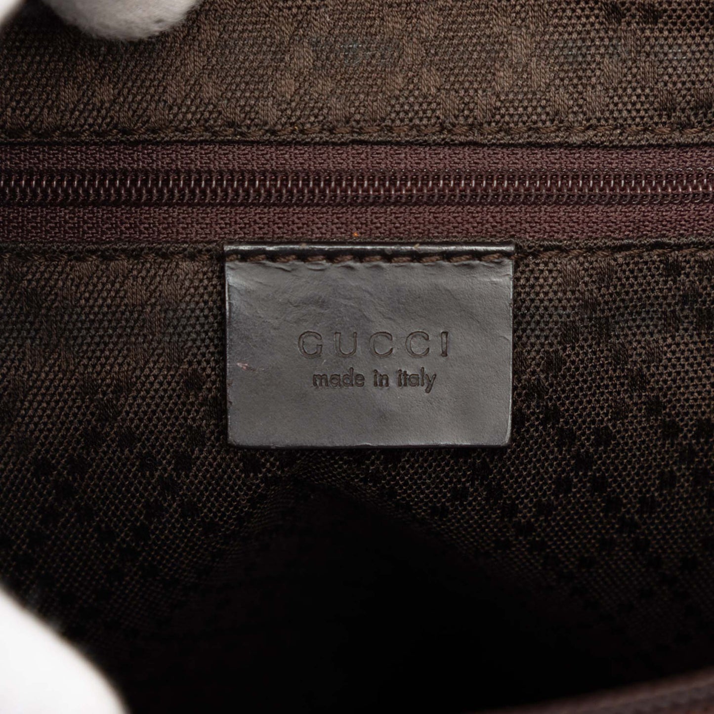 Gucci GG Nylon Bamboo Handbag