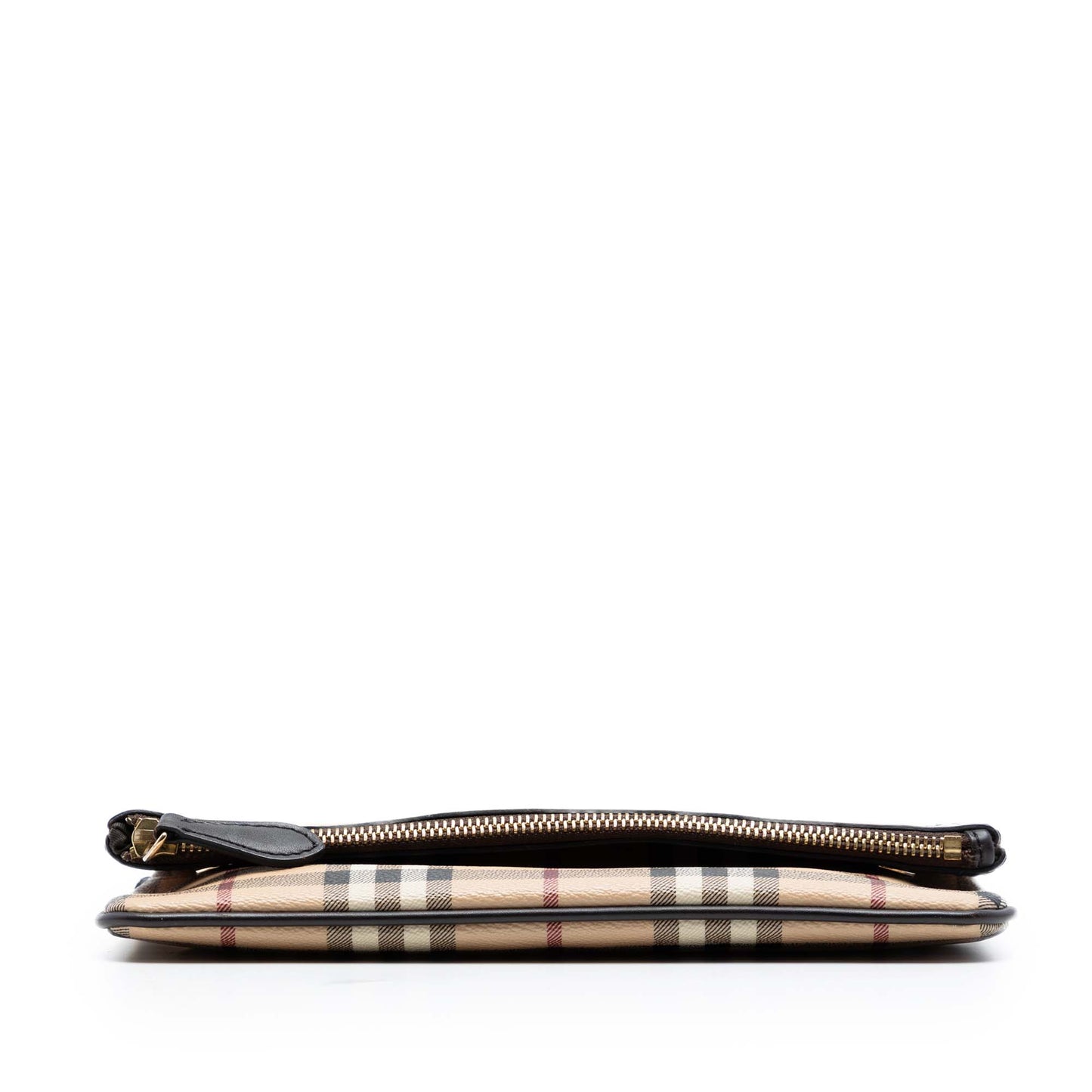 Burberry Haymarket Check Coated Canvas Adeline Fold over Clutch