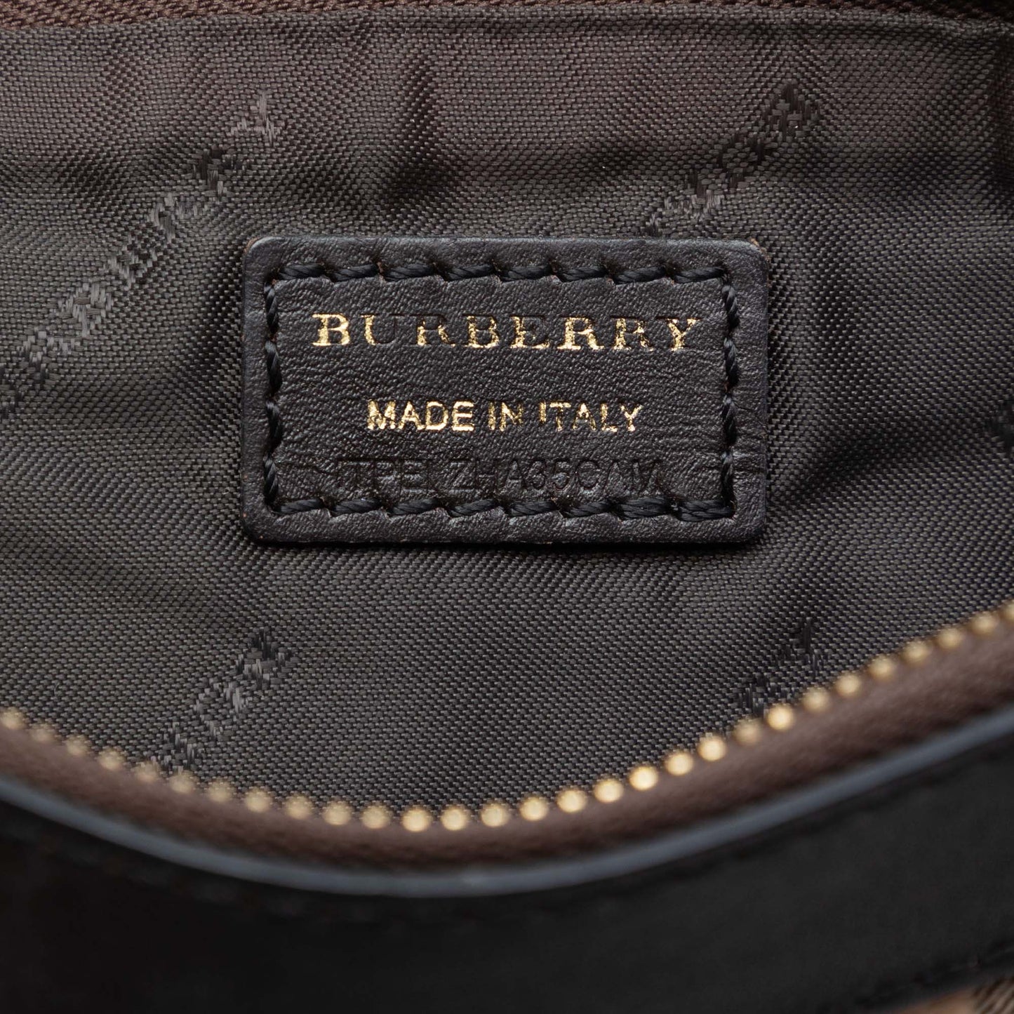Burberry Haymarket Check Coated Canvas Adeline Fold over Clutch