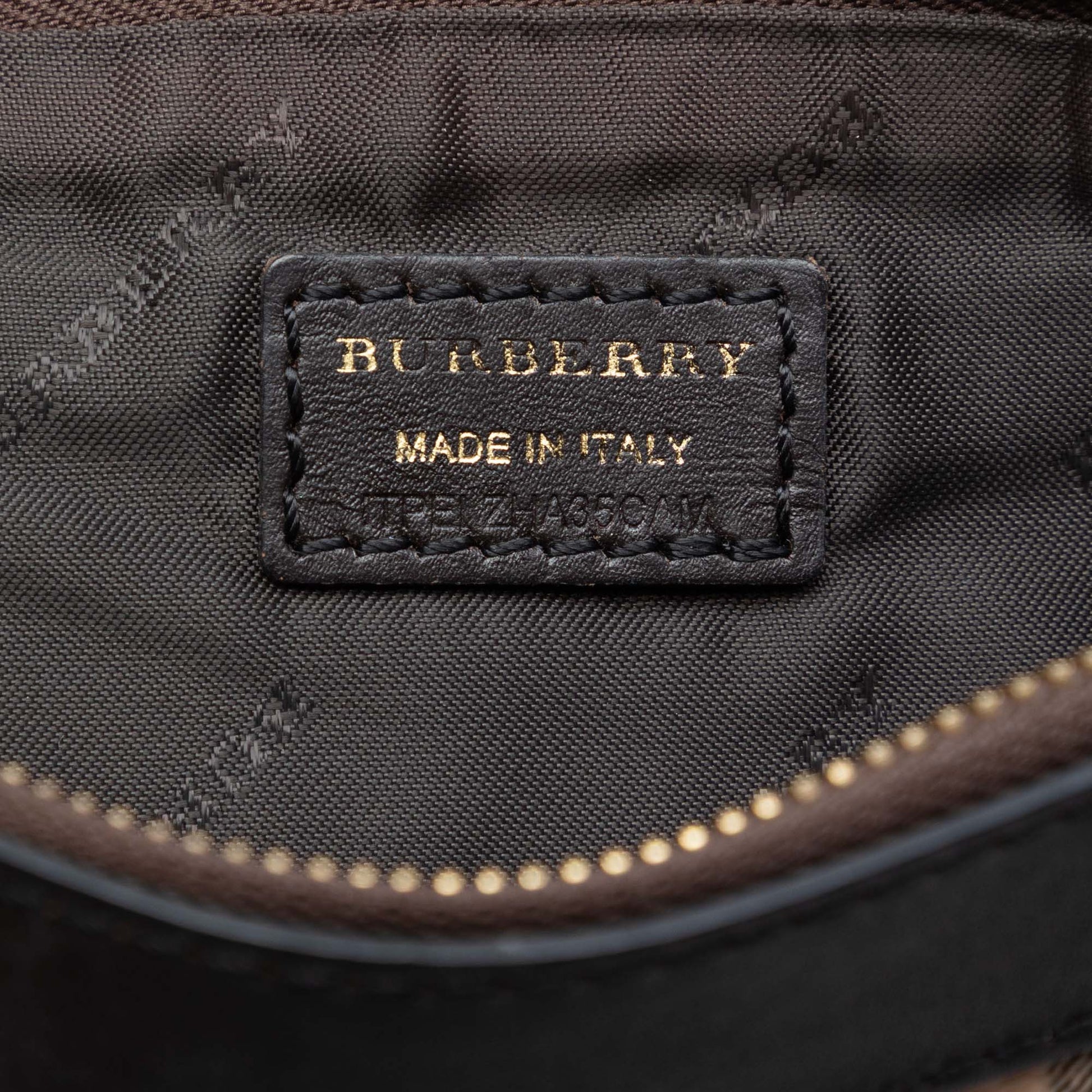Burberry Haymarket Check Coated Canvas Adeline Fold over Clutch