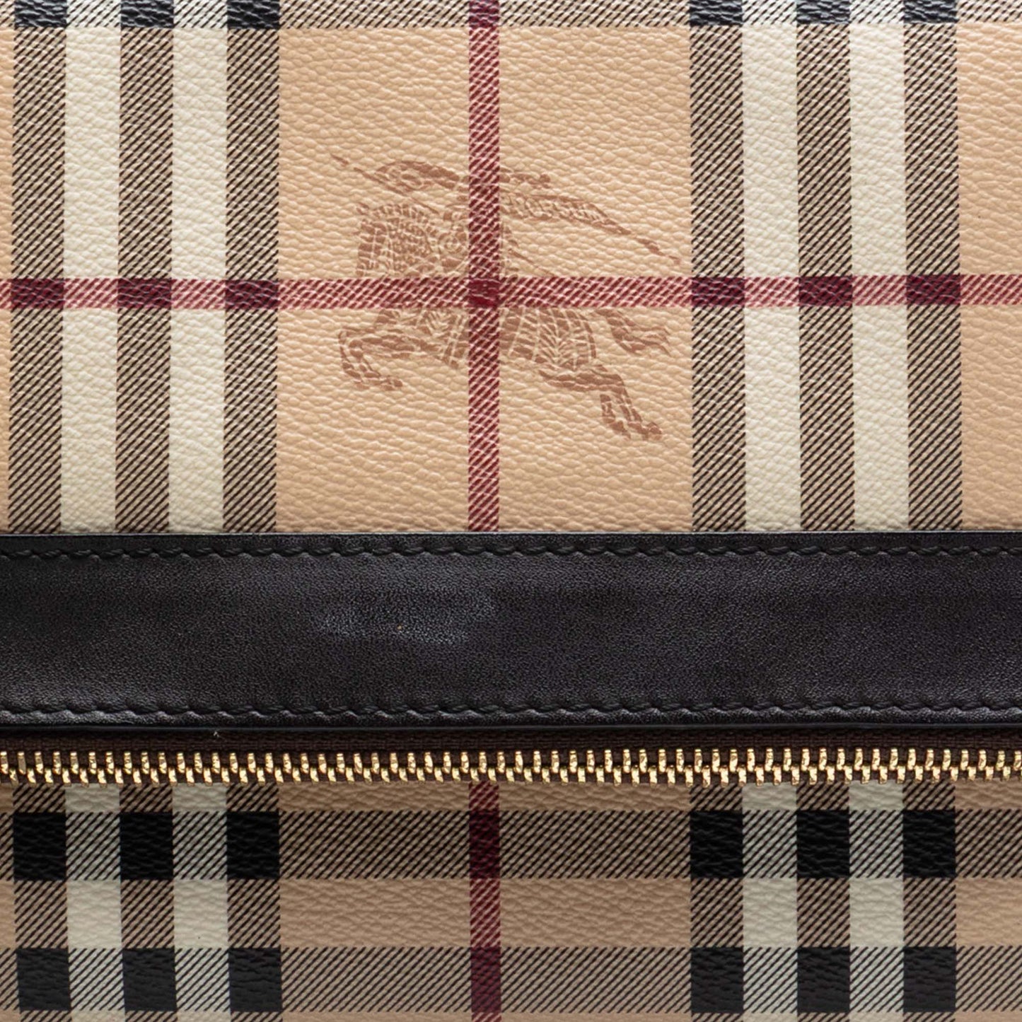 Burberry Haymarket Check Coated Canvas Adeline Fold over Clutch