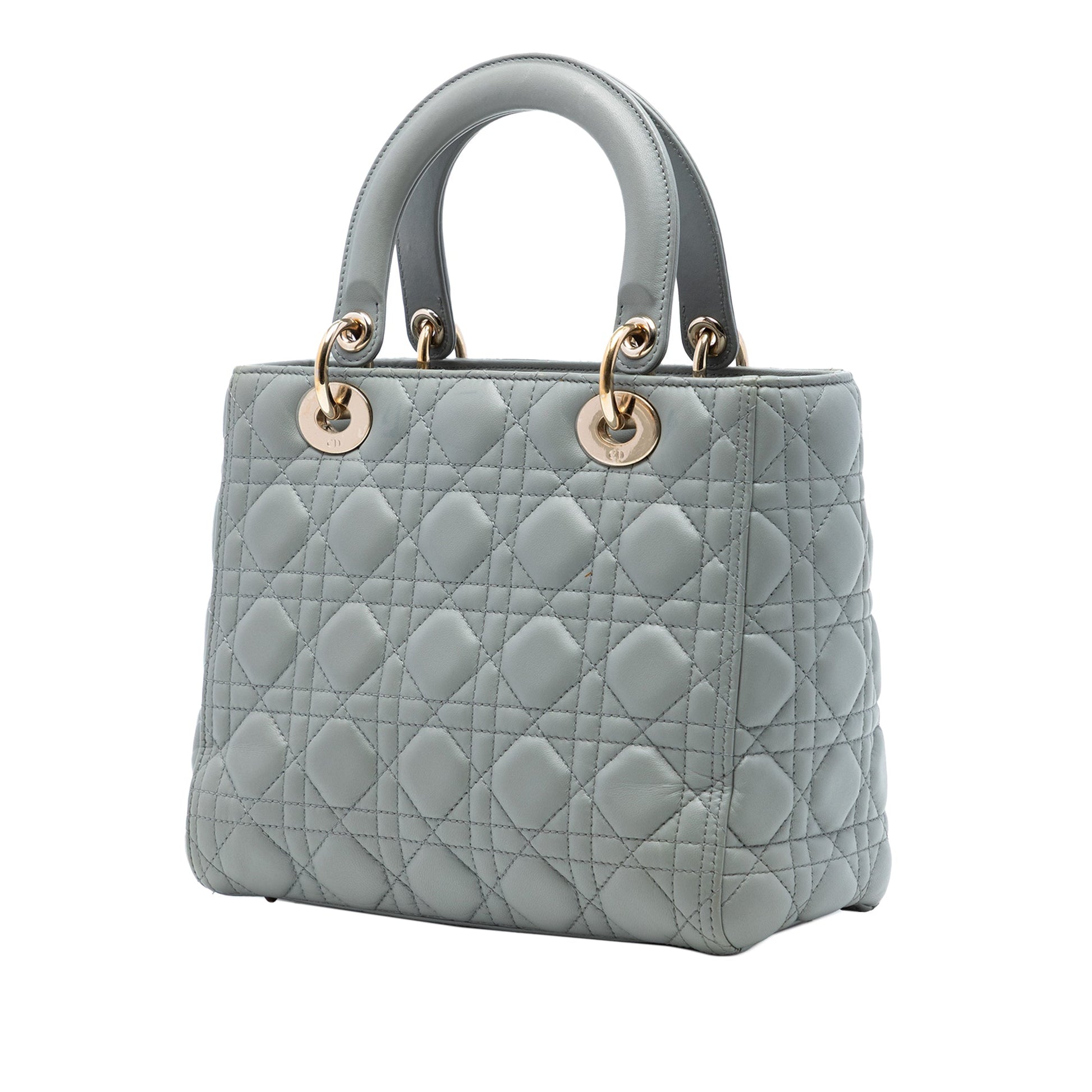 Dior Medium Lambskin Cannage Lady Dior