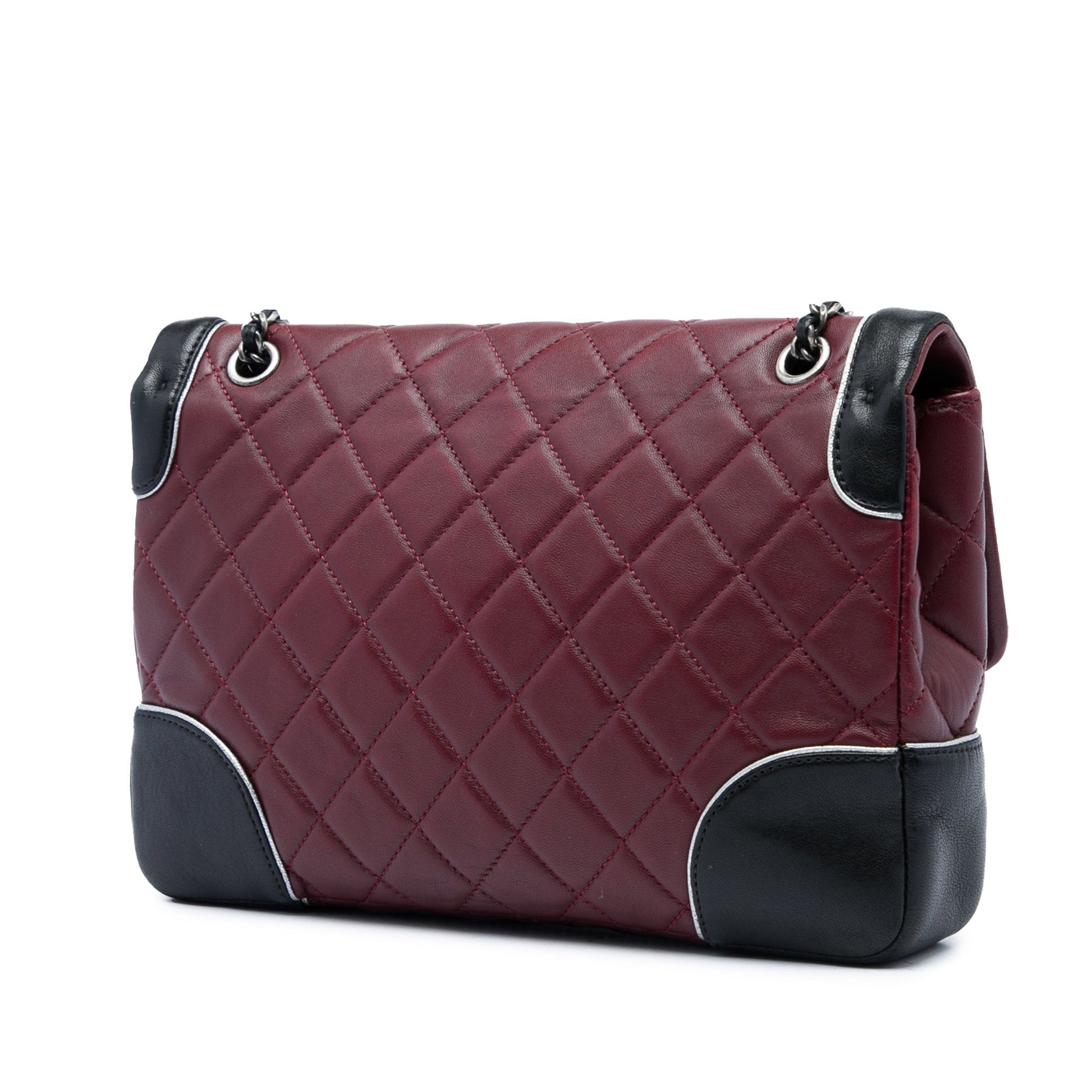 Chanel Paris Salzburg Medium Bicolor Quilted Lambskin Tyrolean Flap