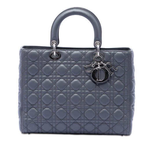 Dior Large Lambskin Cannage Lady Dior
