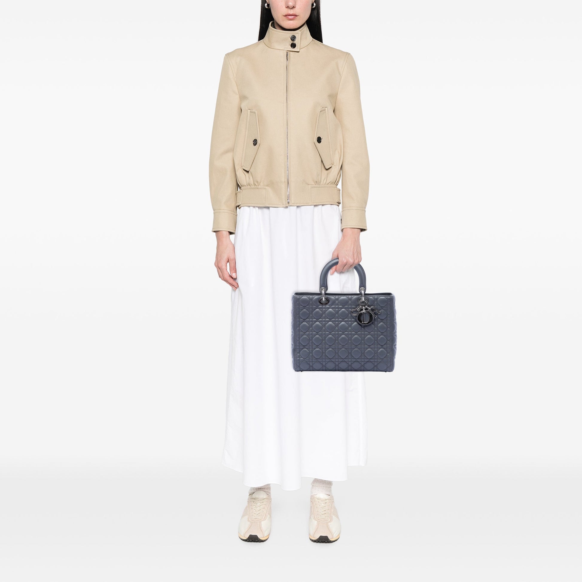 Dior Large Lambskin Cannage Lady Dior