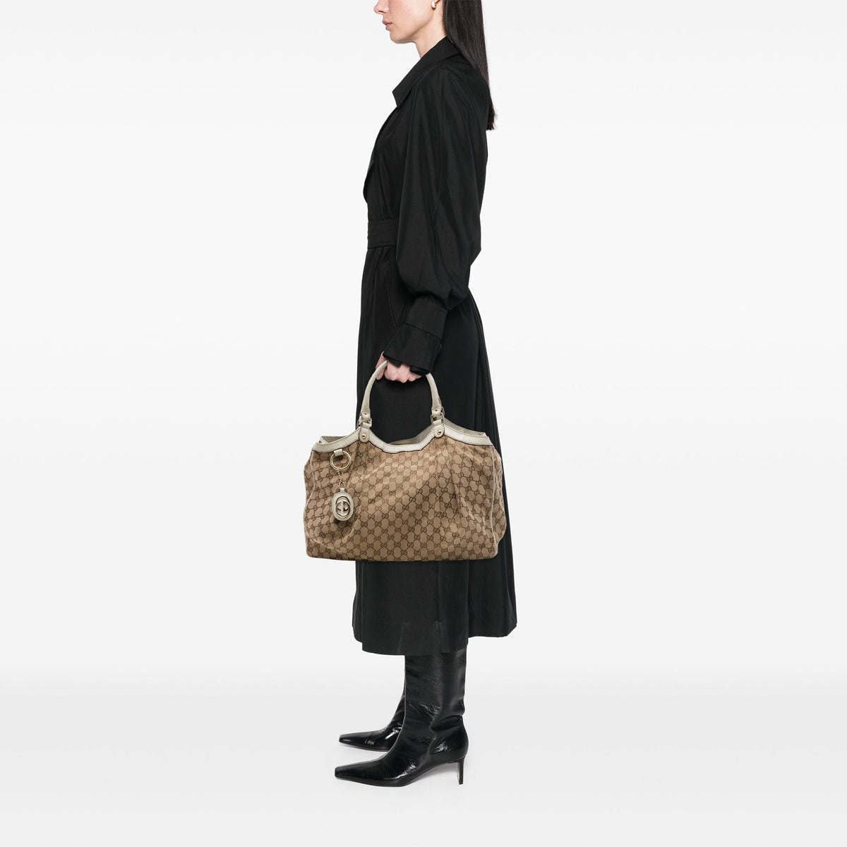 Gucci Large GG Canvas Sukey Tote