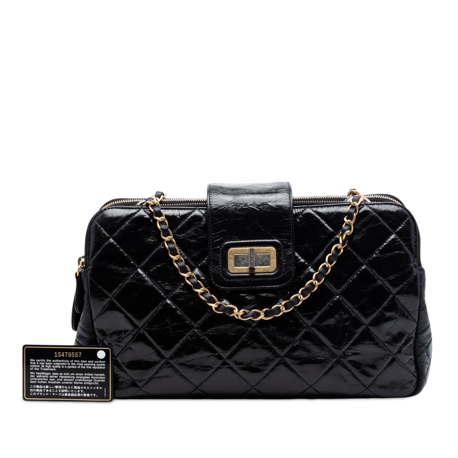 Chanel Quilted Glazed Calfskin Reissue Mademoiselle Accordion Tote