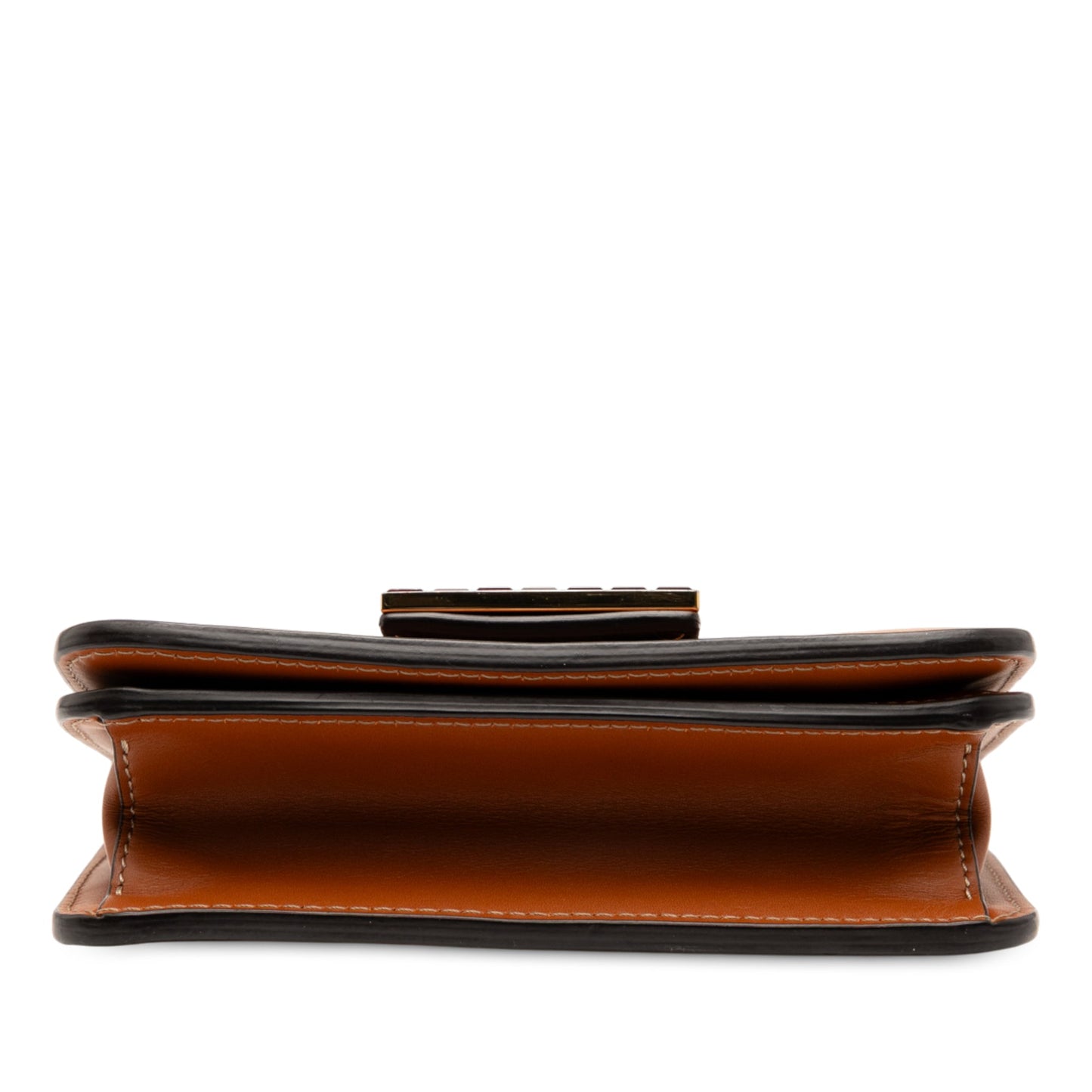 Fendi Leather Crystal Fab Crossbody