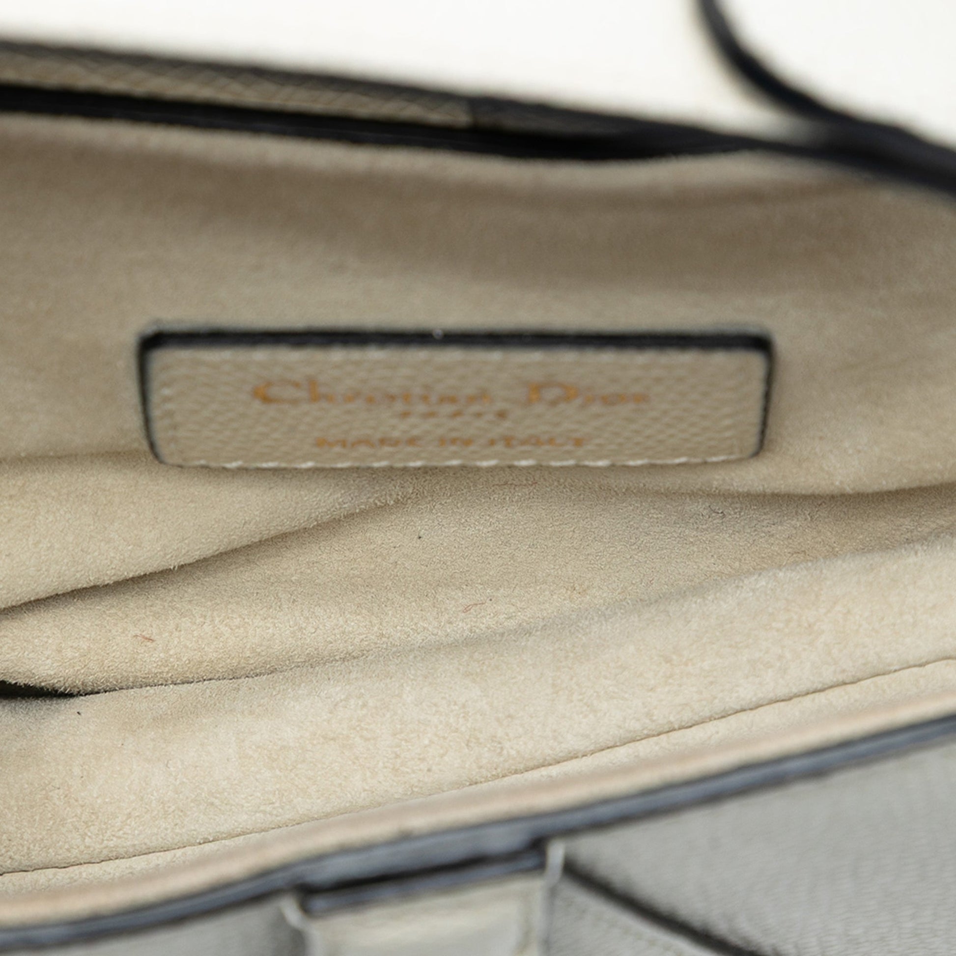 Dior Mini Grained Calfskin Saddle Bag