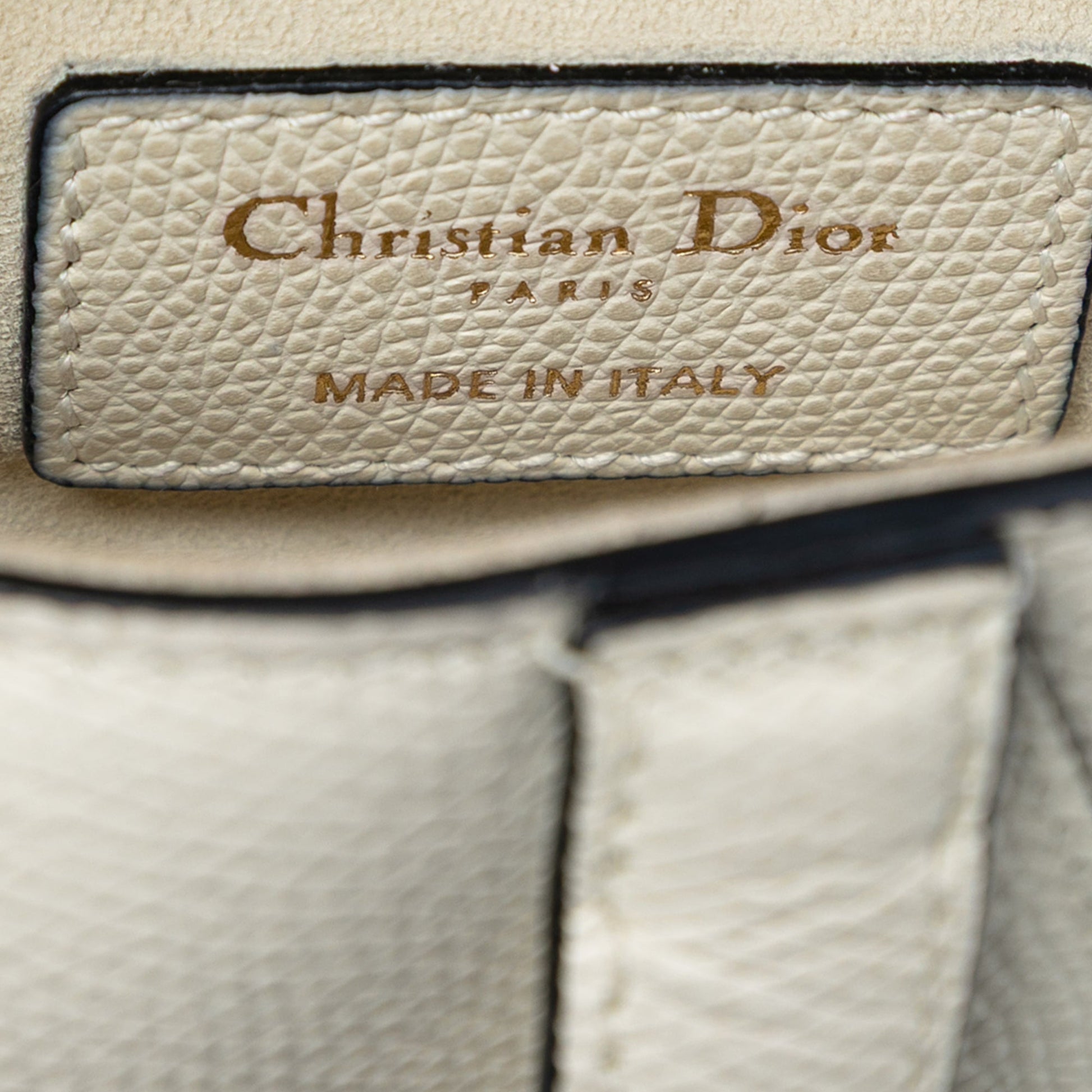 Dior Mini Grained Calfskin Saddle Bag