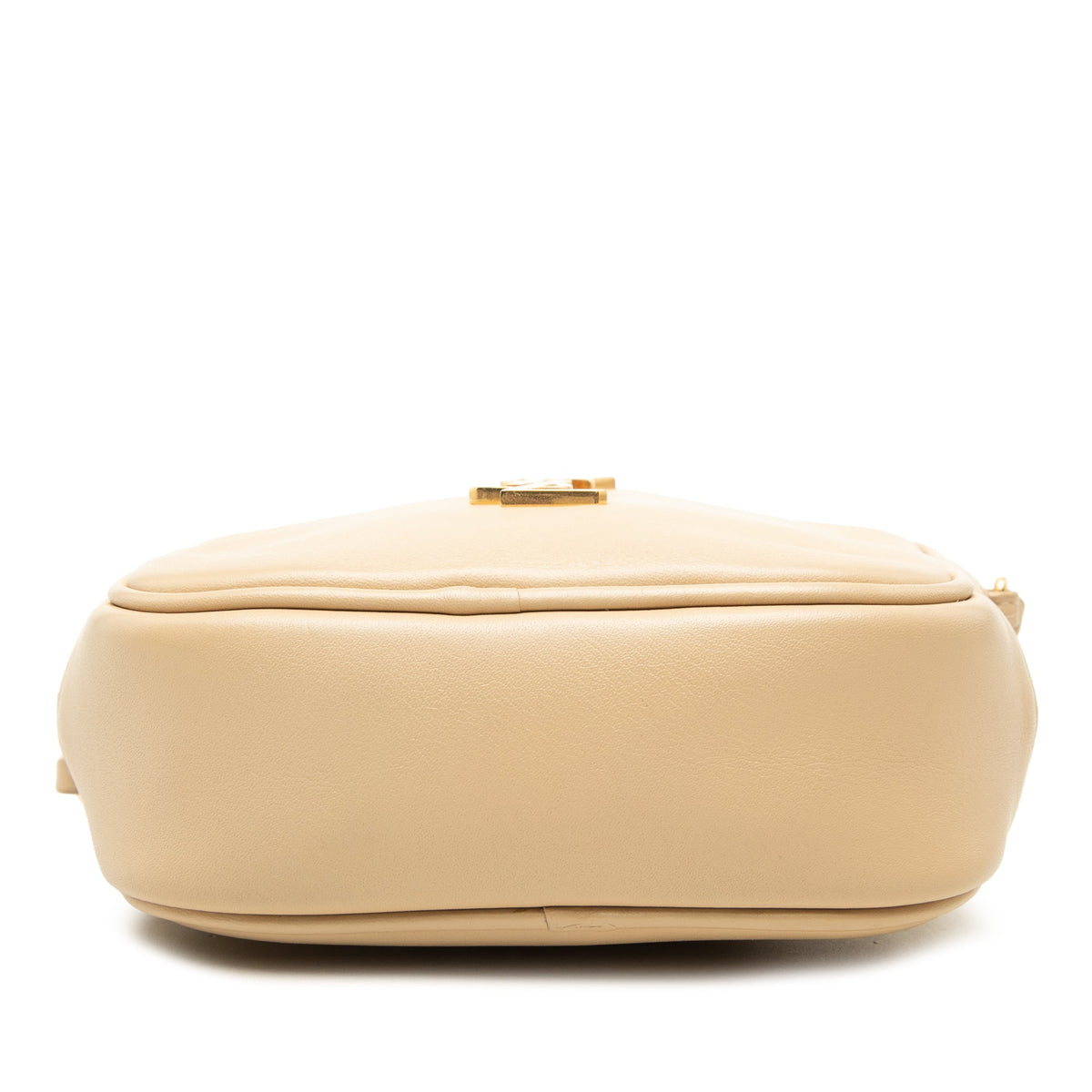 Saint Laurent Nappa Monogram Blogger Bag — Beige