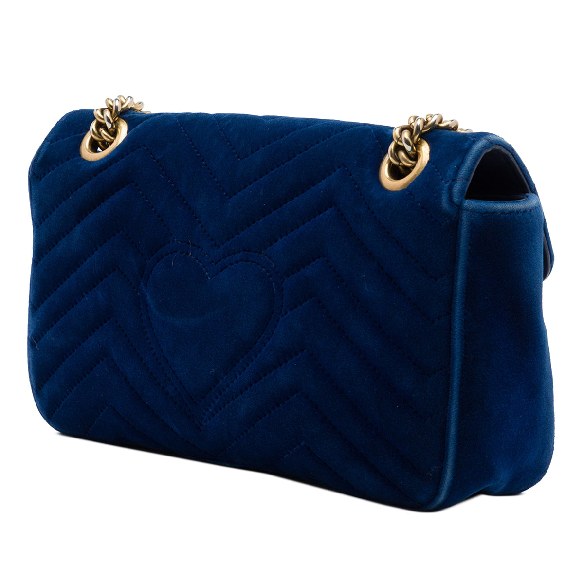 Gucci Medium GG Marmont Matelasse Velvet Shoulder Bag