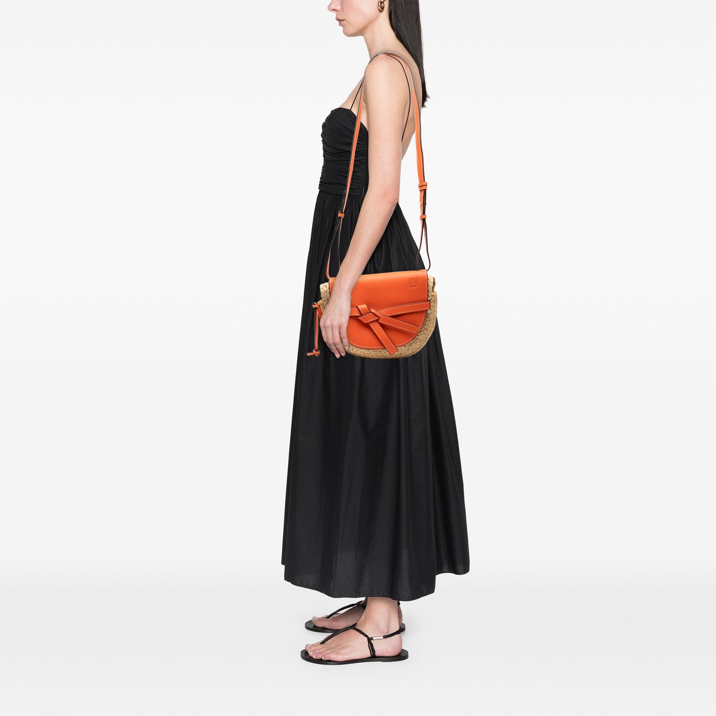 LOEWE Medium Raffia Gate Crossbody