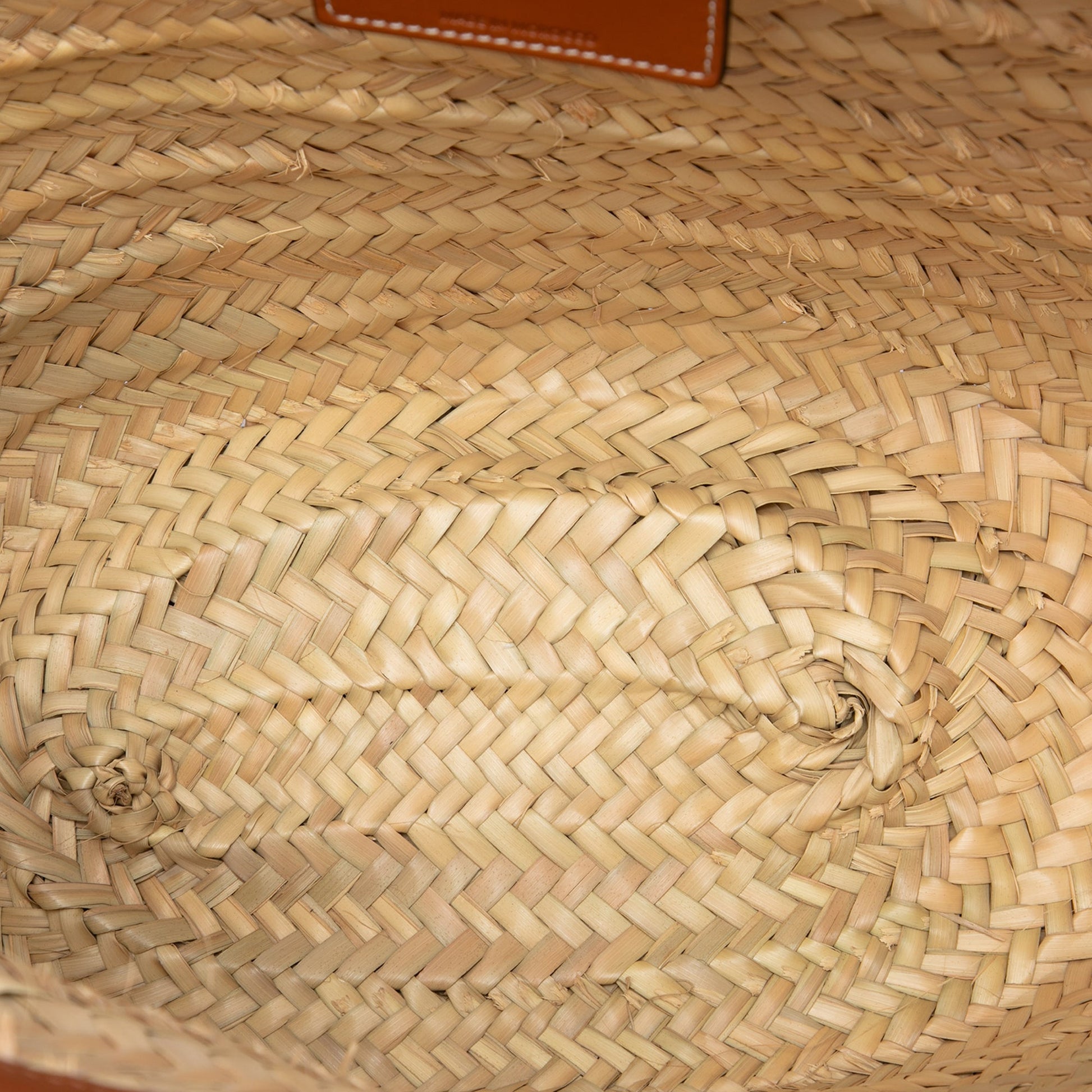 Celine Large Raffia Classic Studded Panier Tote