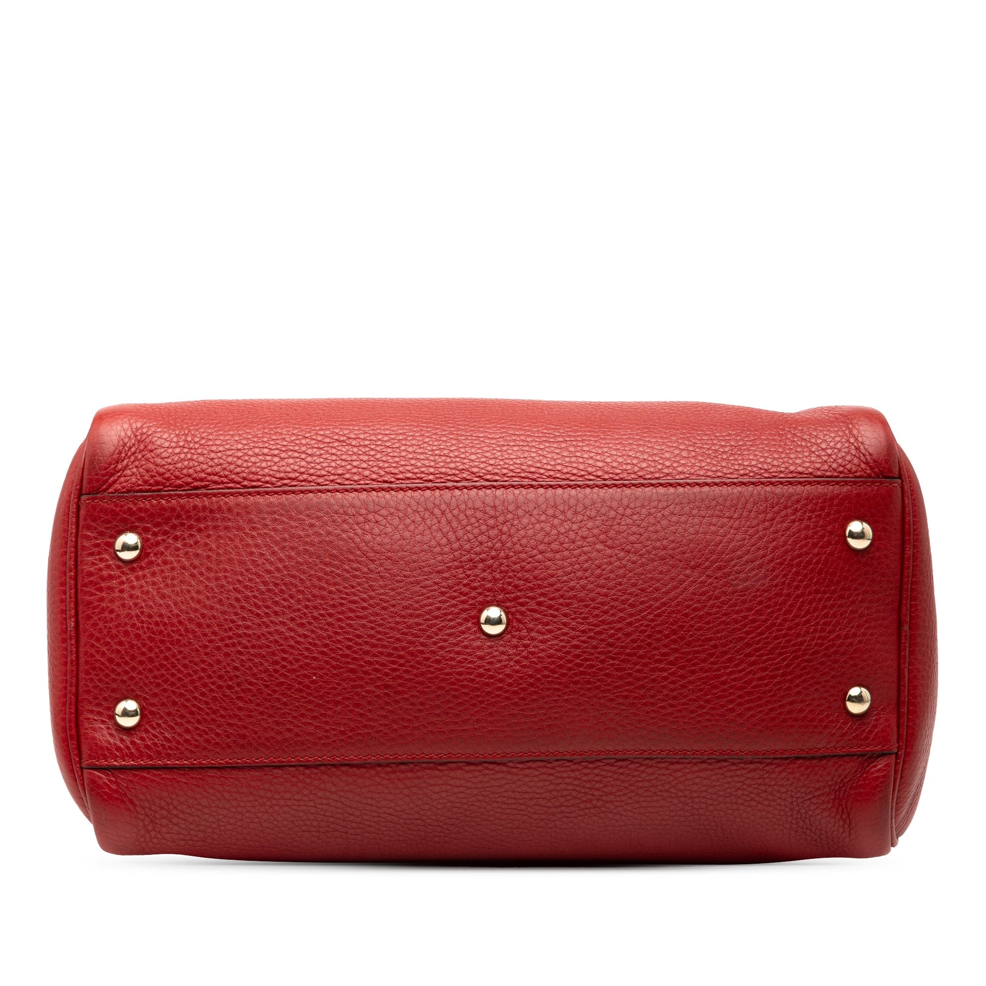 Medium Calfskin Bamboo Shopper Boston Bag