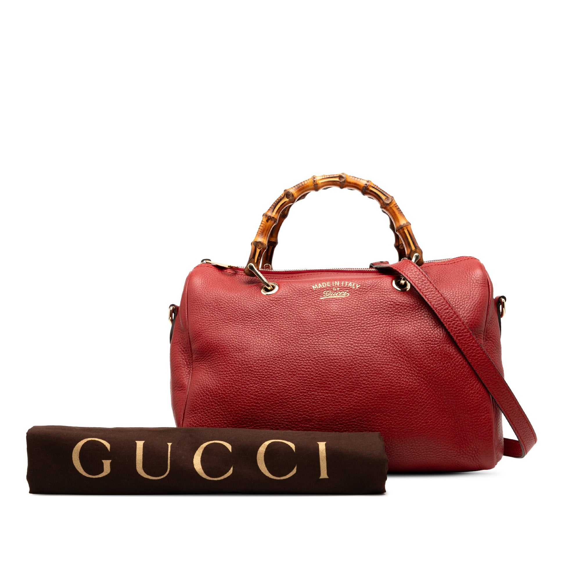 Medium Calfskin Bamboo Shopper Boston Bag