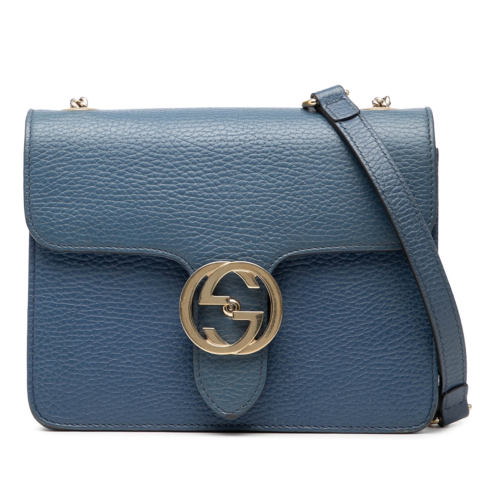 Gucci Small Dollar Calfskin Interlocking G Crossbody