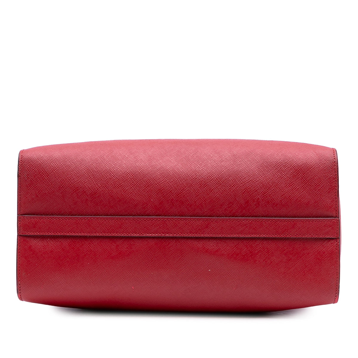 Prada Soft Calf Trimmed Saffiano Lux Satchel