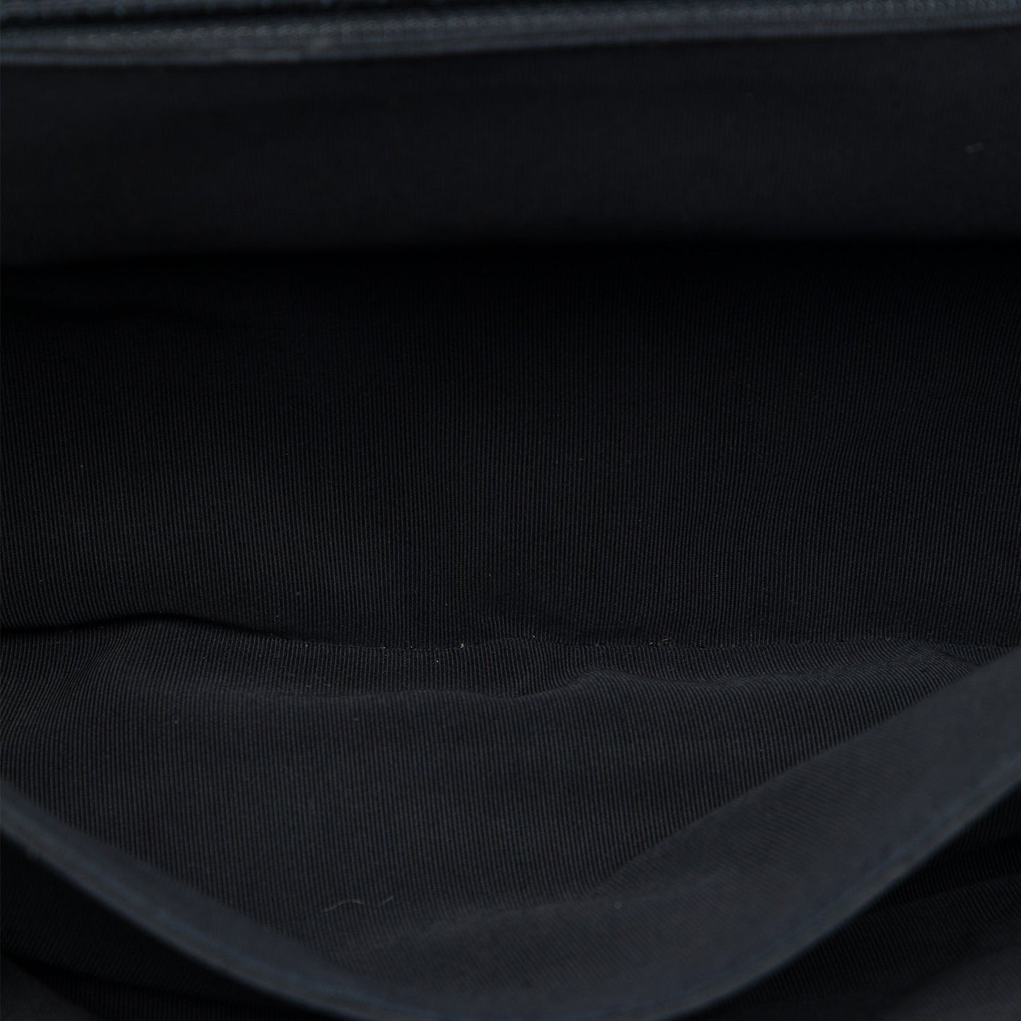 Chanel CC Quilted Lambskin and Grosgrain So Black Flap