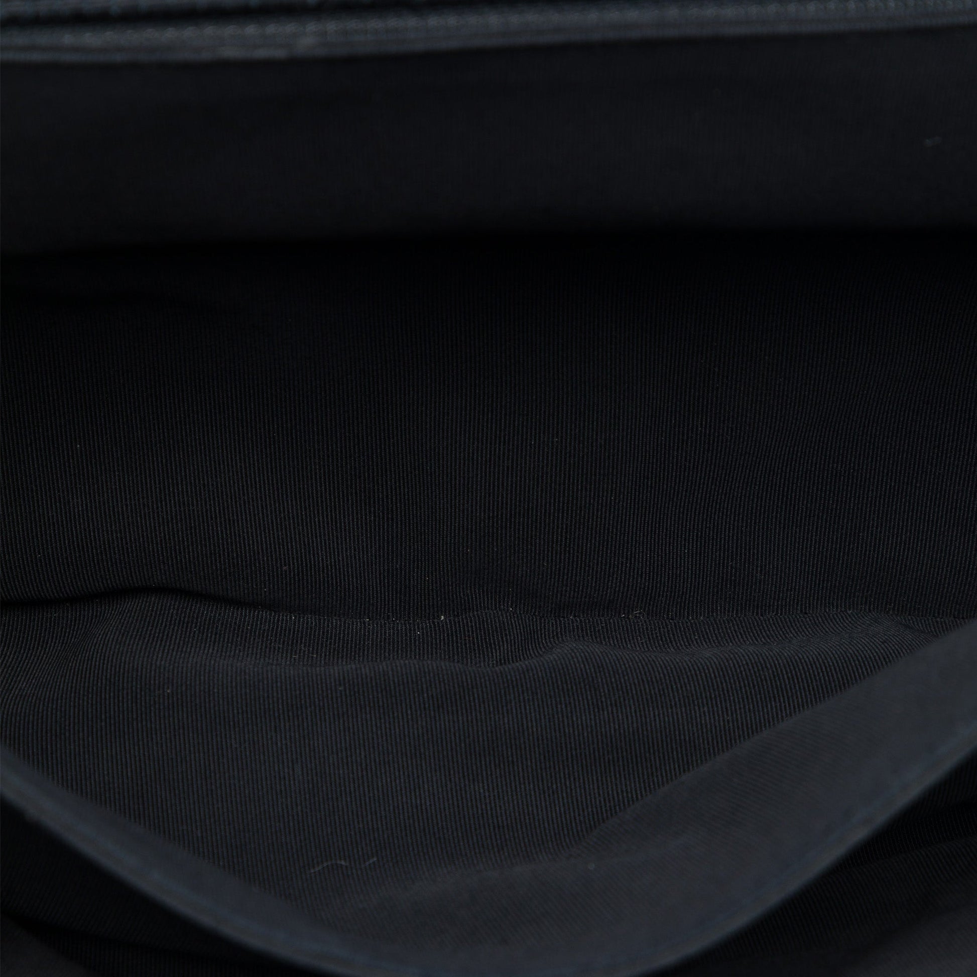 Chanel CC Quilted Lambskin and Grosgrain So Black Flap