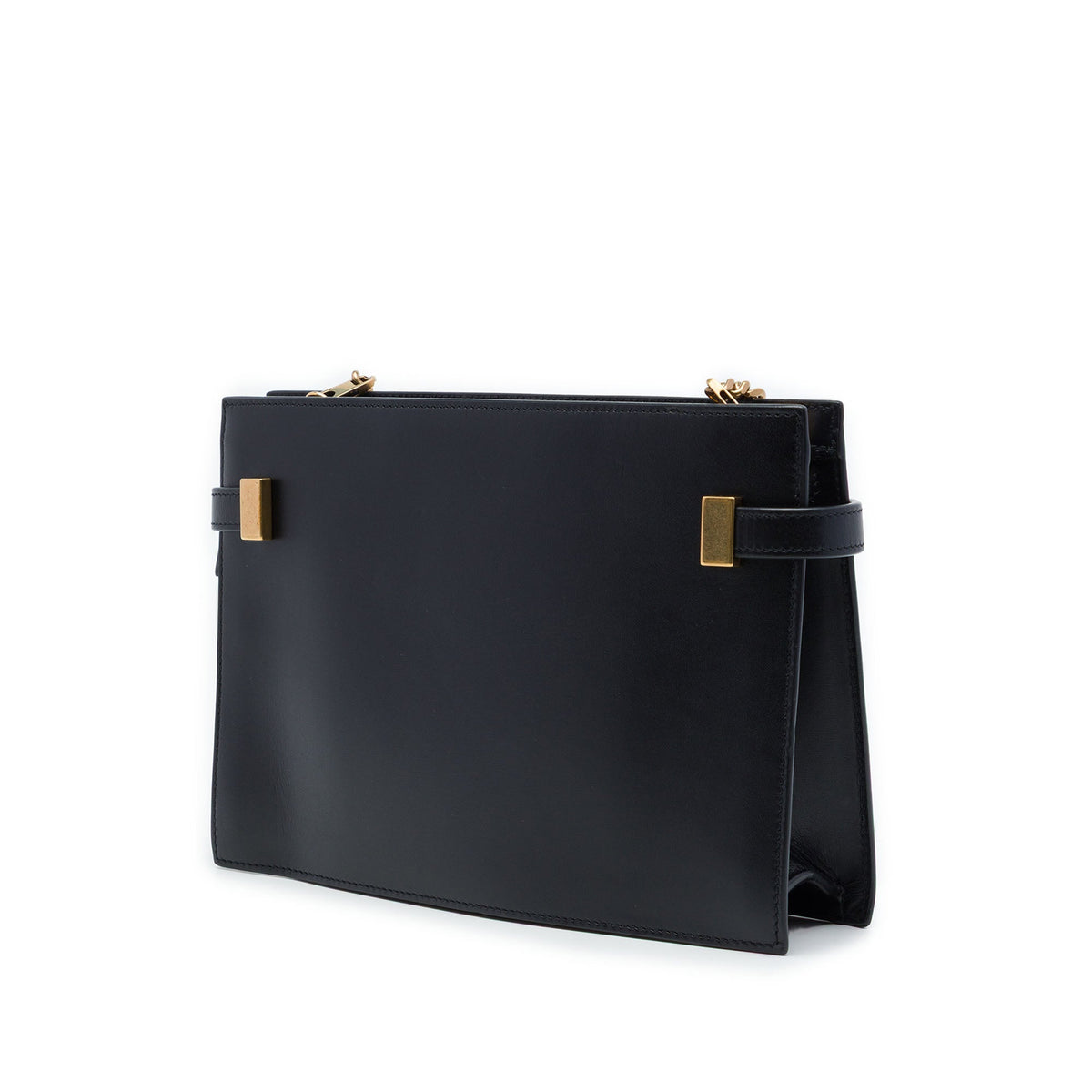 Saint Laurent Smooth Calfskin Manhattan Clutch with Chain