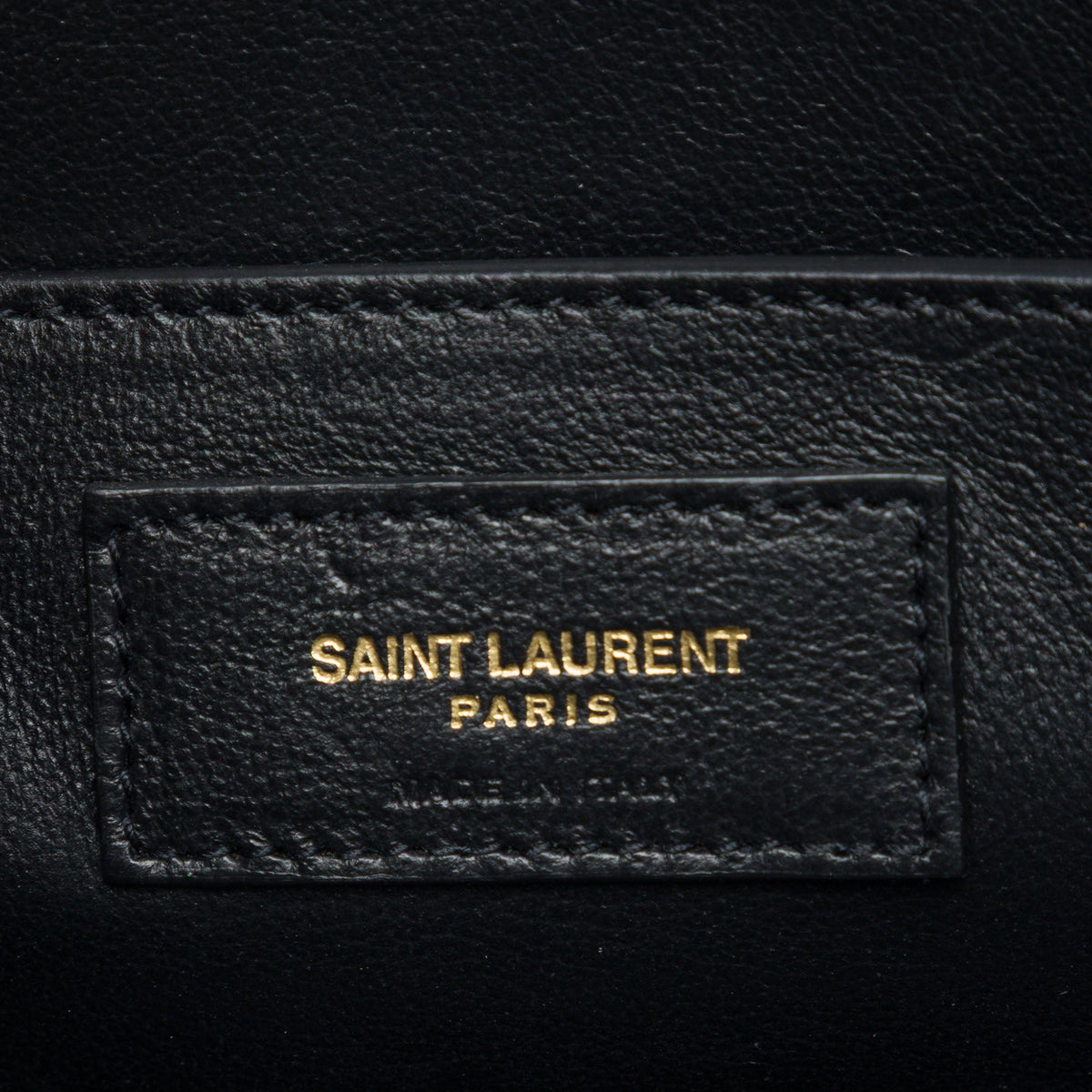 Saint Laurent Smooth Calfskin Manhattan Clutch with Chain
