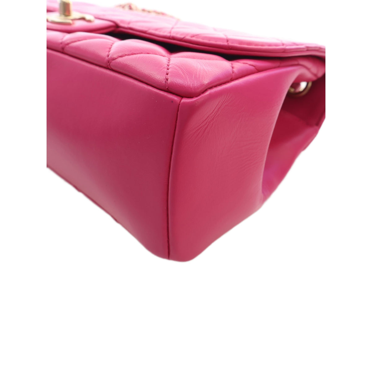 Chanel Medium Quilted Lambskin Mademoiselle Chic Flap — Pink