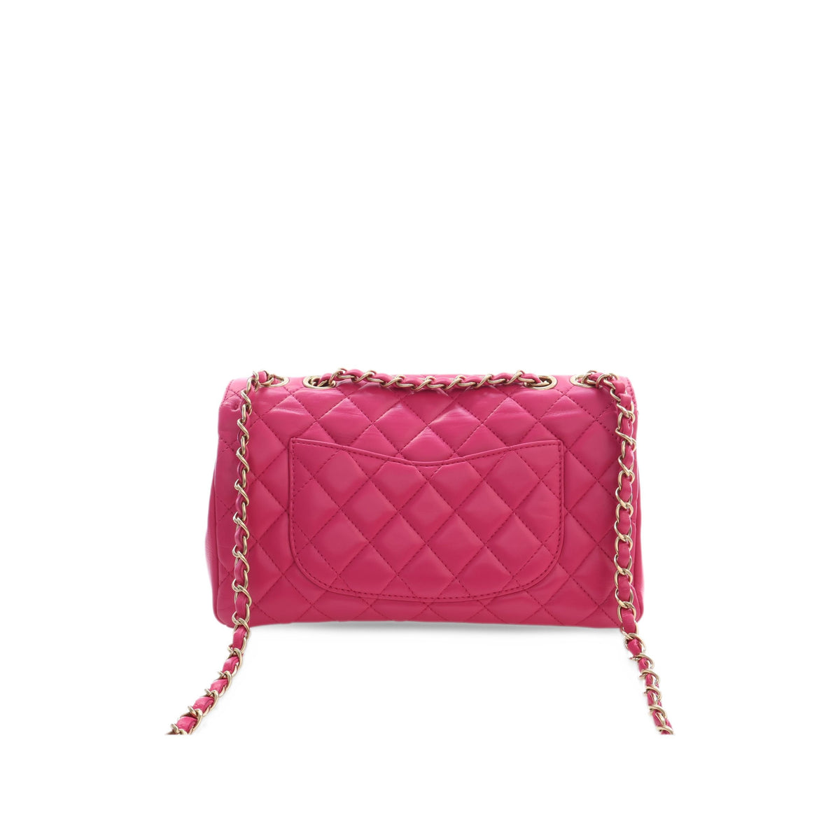 Chanel Medium Quilted Lambskin Mademoiselle Chic Flap — Pink