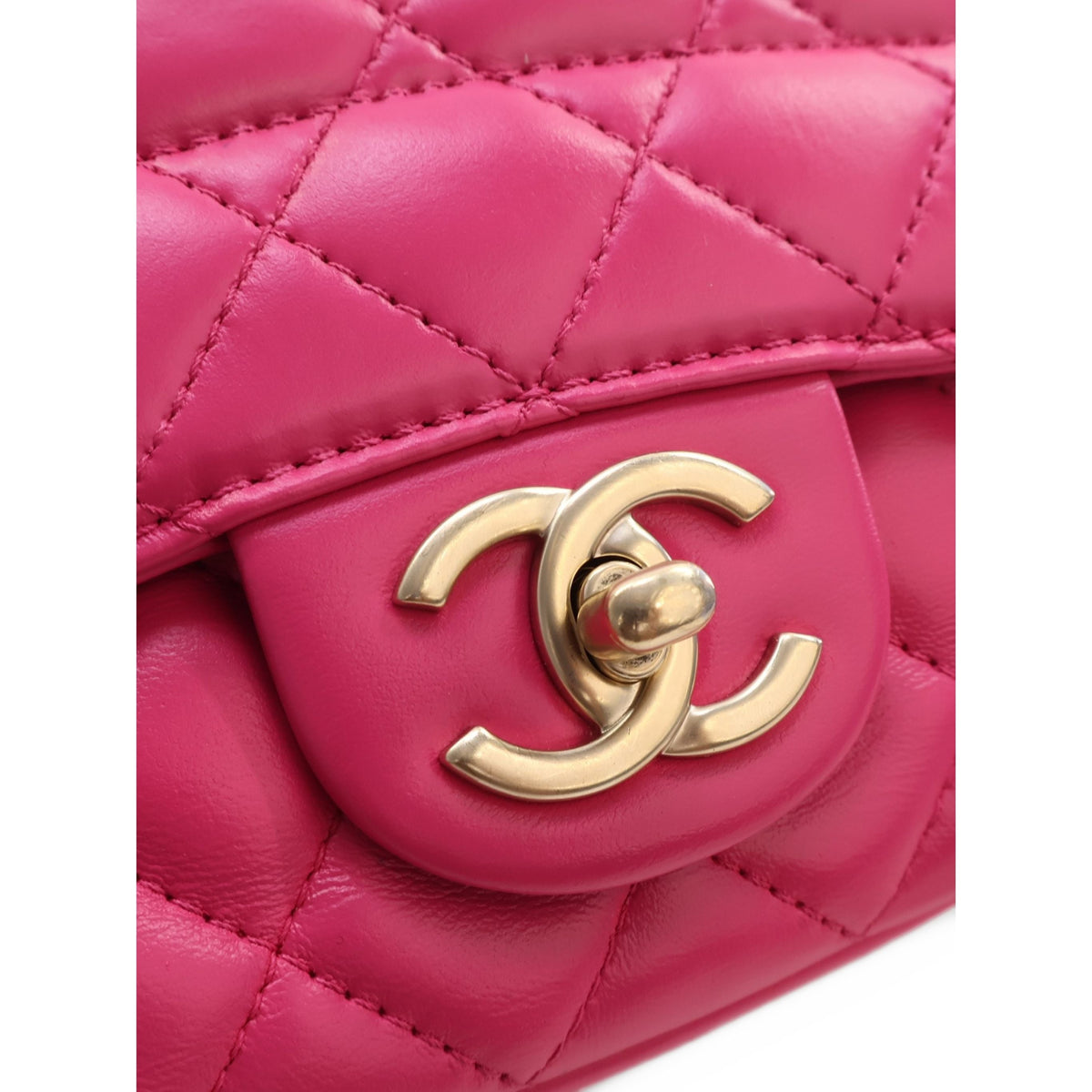 Chanel Medium Quilted Lambskin Mademoiselle Chic Flap — Pink