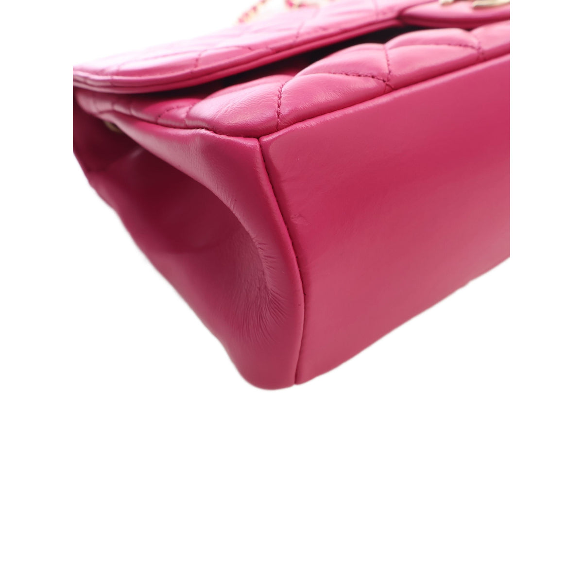 Chanel Medium Quilted Lambskin Mademoiselle Chic Flap — Pink