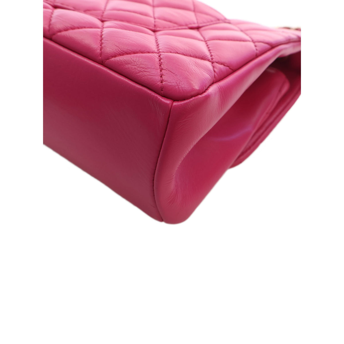 Chanel Medium Quilted Lambskin Mademoiselle Chic Flap — Pink