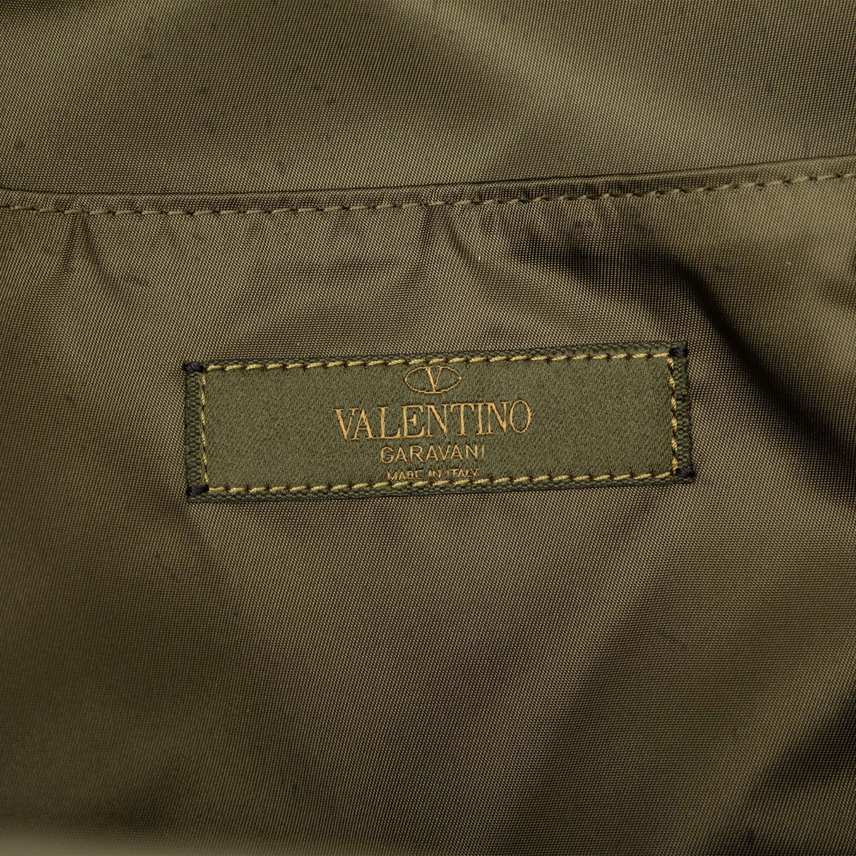 Valentino Nylon Rockstud Camouflage Stars Backpack — Brown