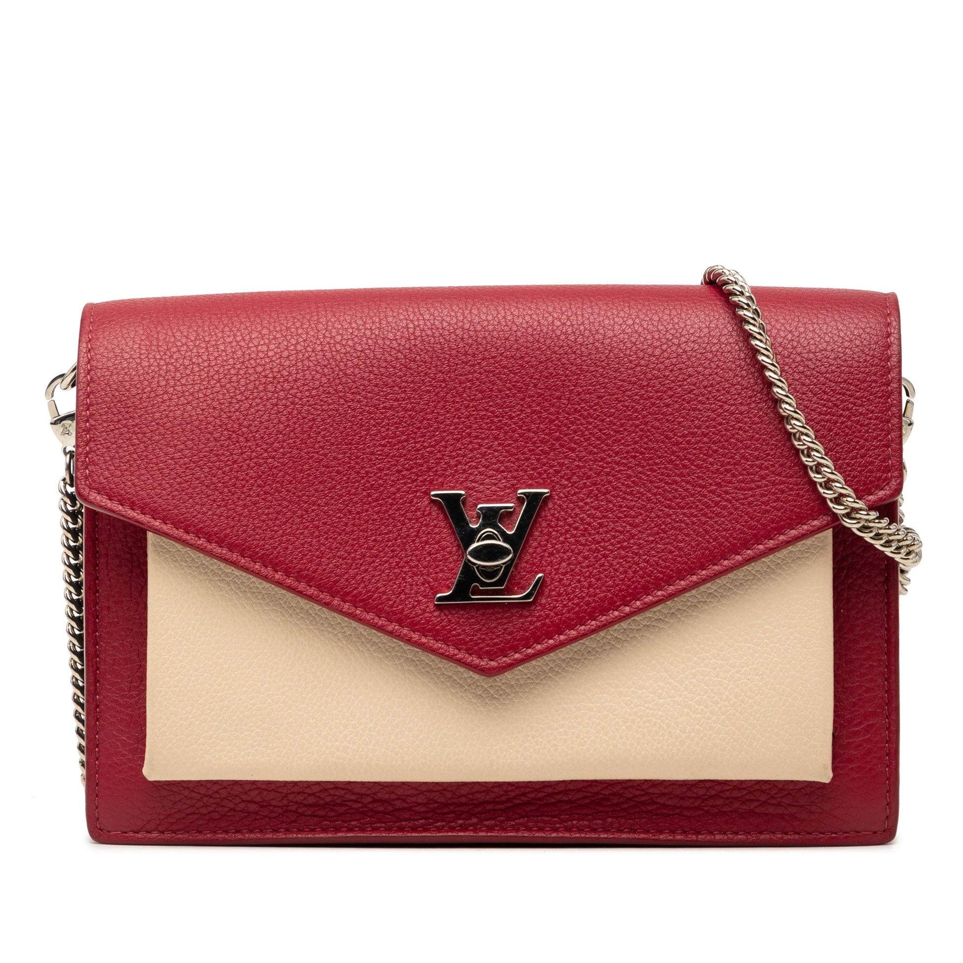 Louis Vuitton Bicolor Leather MyLockMe Chain Pochette