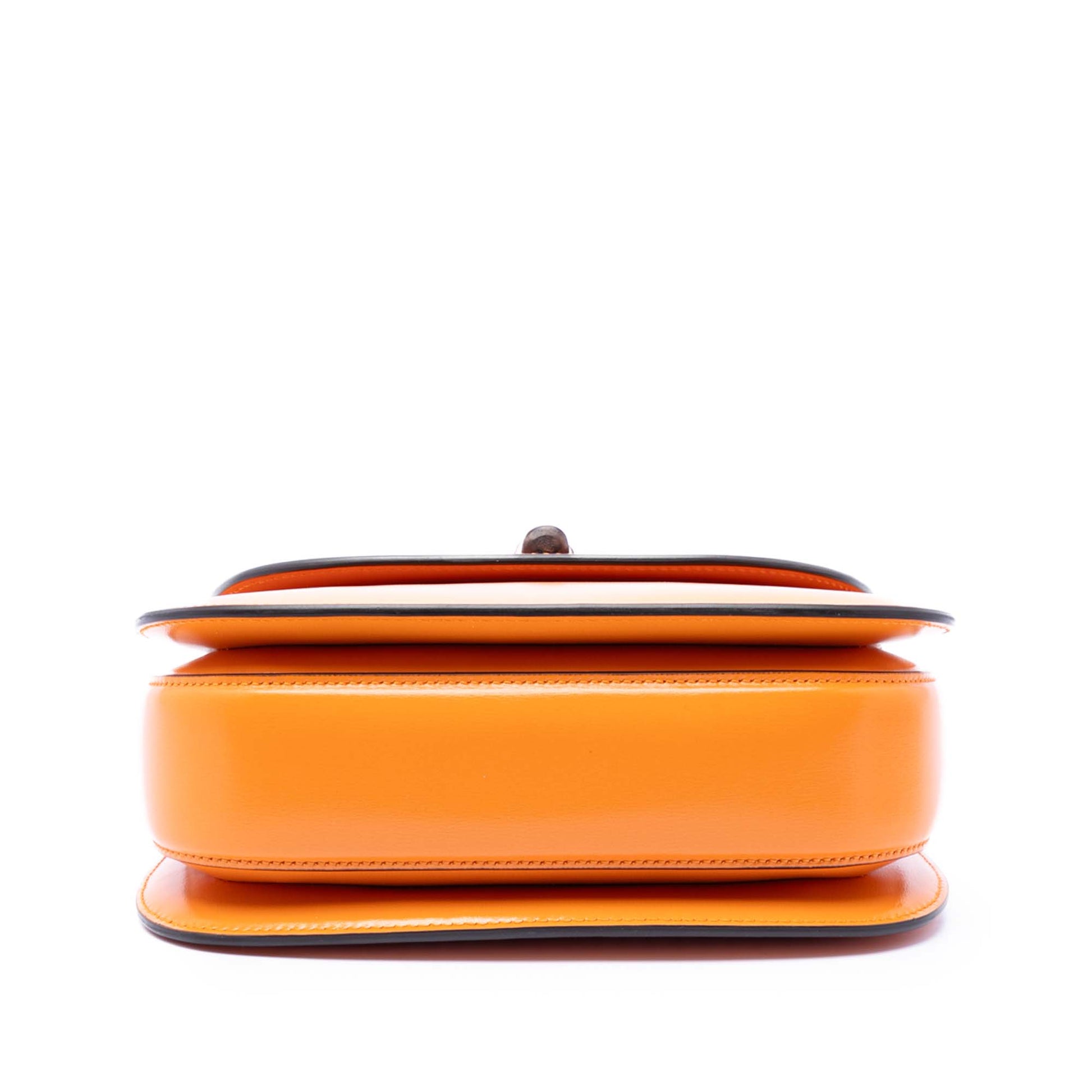 Gucci Small Calfskin Web Bamboo 1947 Top Handle Bag