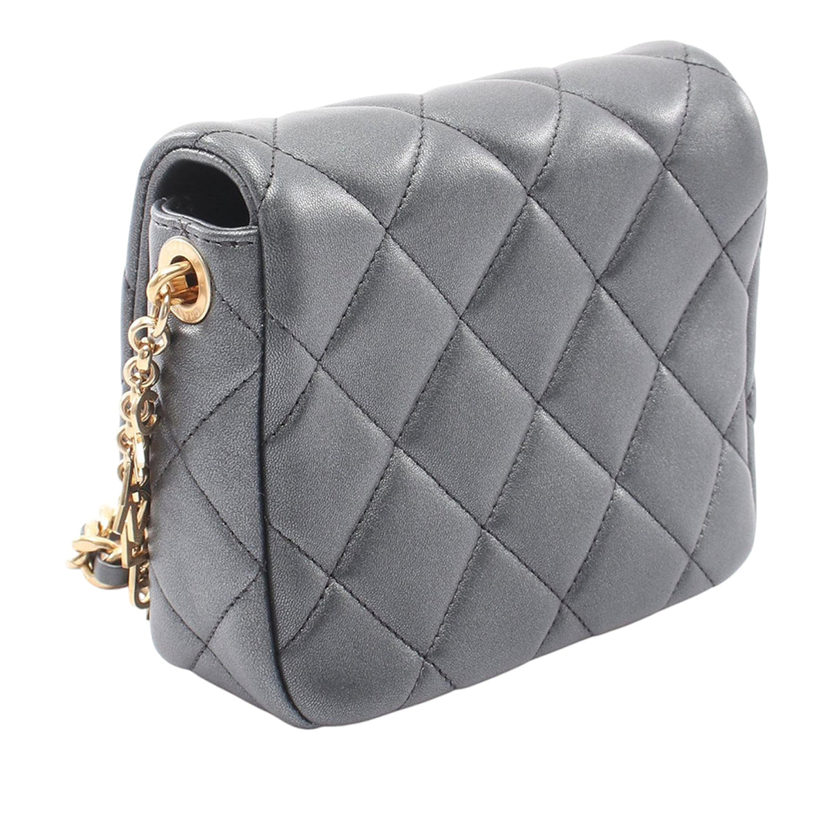 Chanel Mini Quilted Lambskin Pearl Crush Clutch with Chain