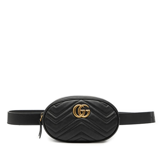 Gucci GG Marmont Matelasse Leather Belt Bag
