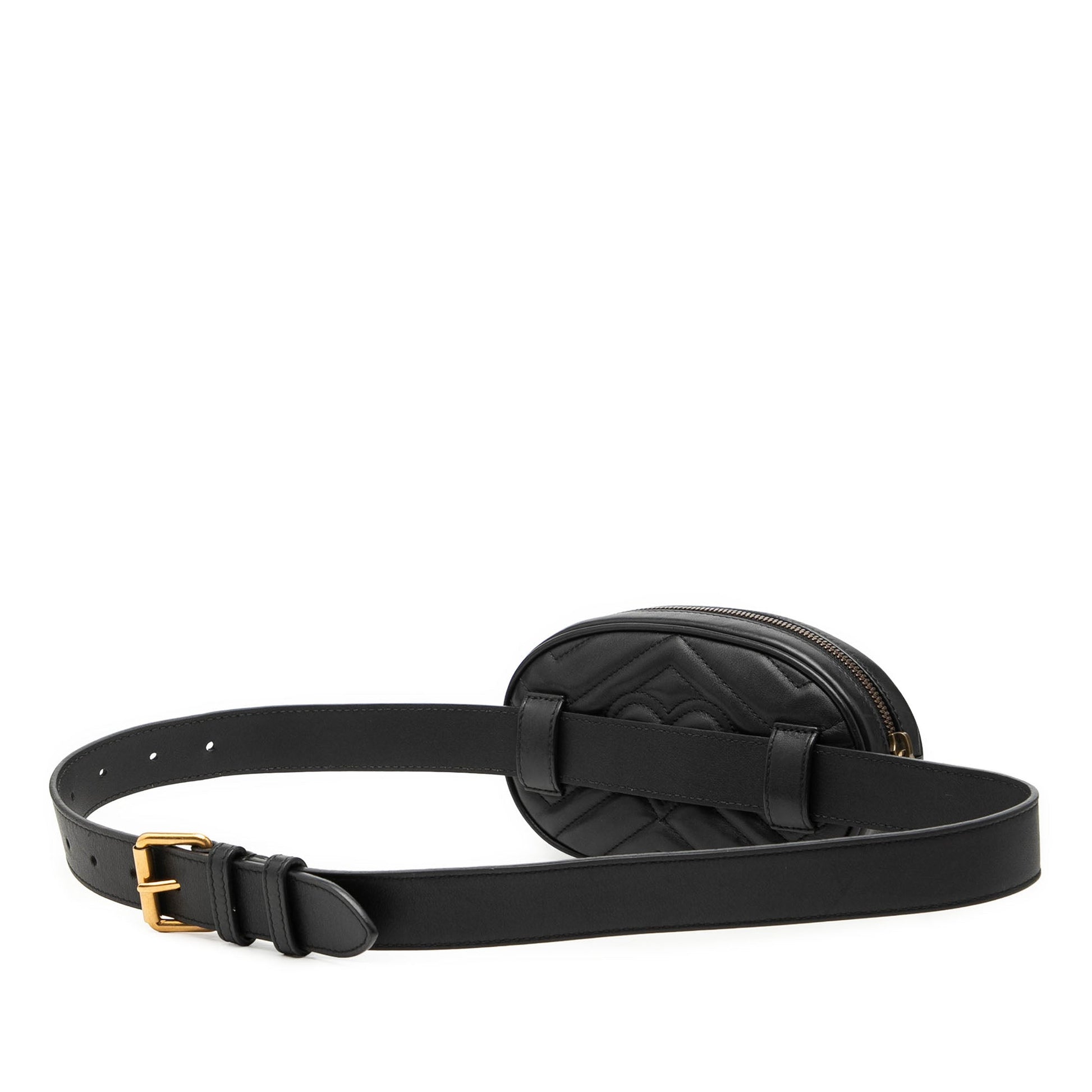 Gucci GG Marmont Matelasse Leather Belt Bag