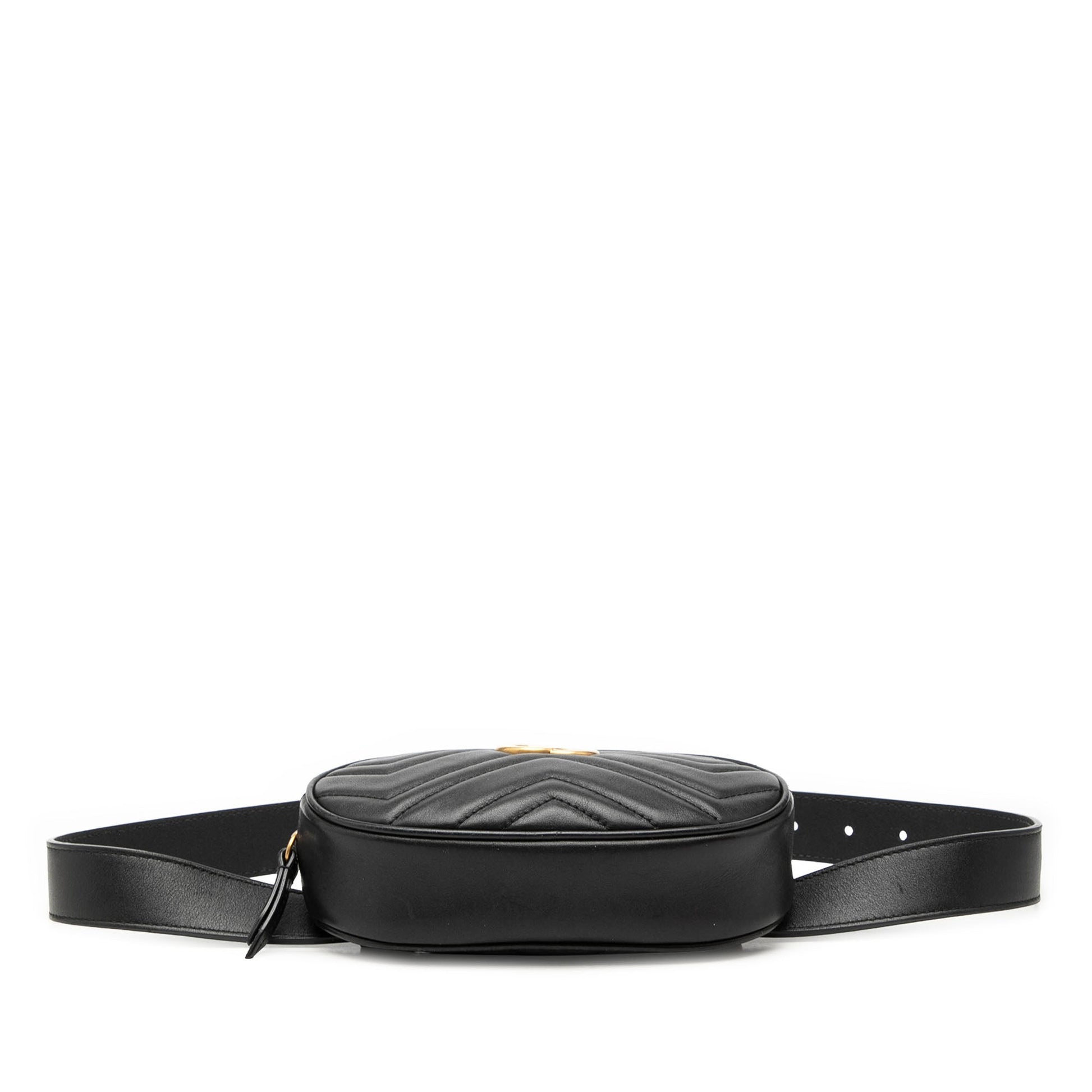 Gucci GG Marmont Matelasse Leather Belt Bag