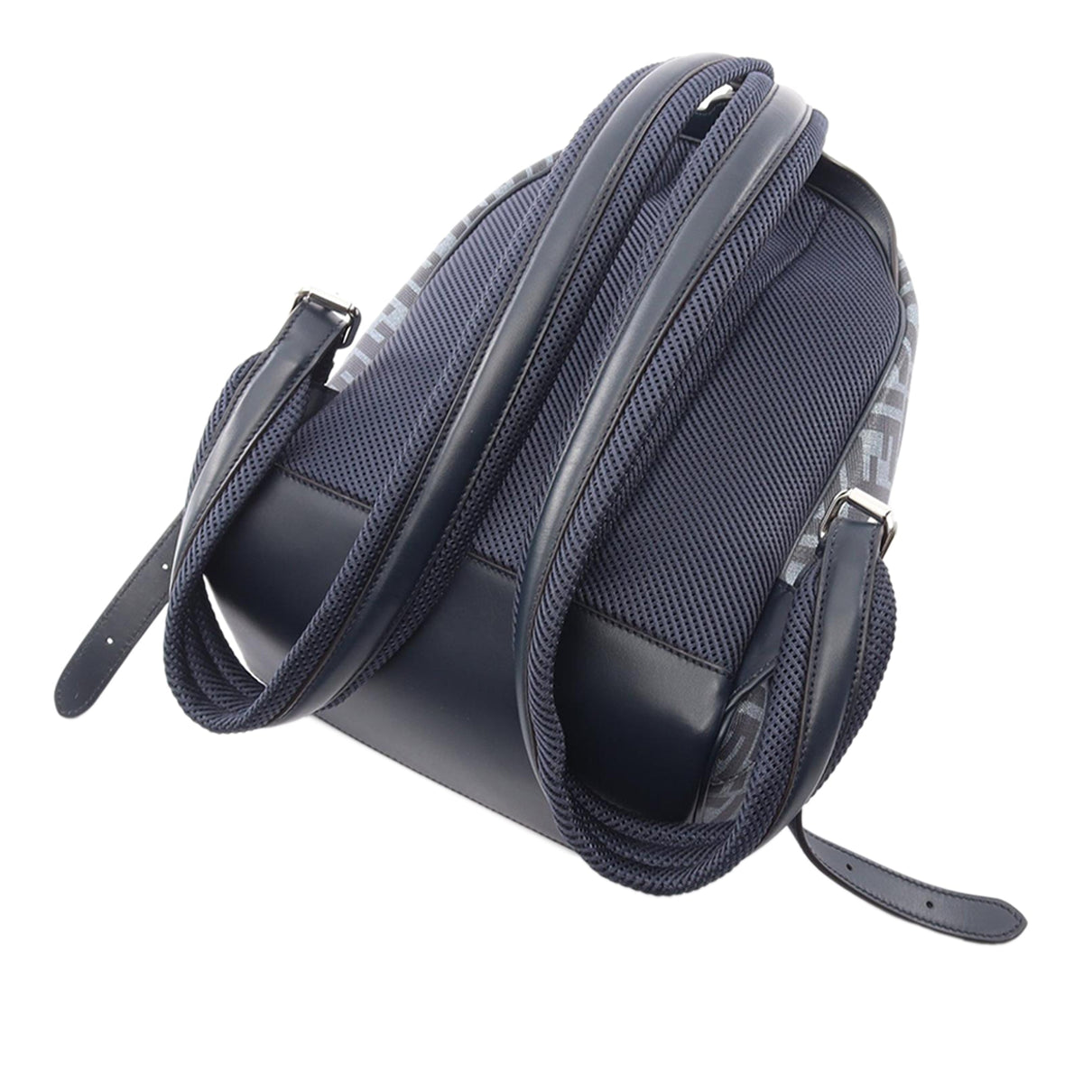 Fendi Small Zucca Coated Canvas Chiodo Diagonal Backpack