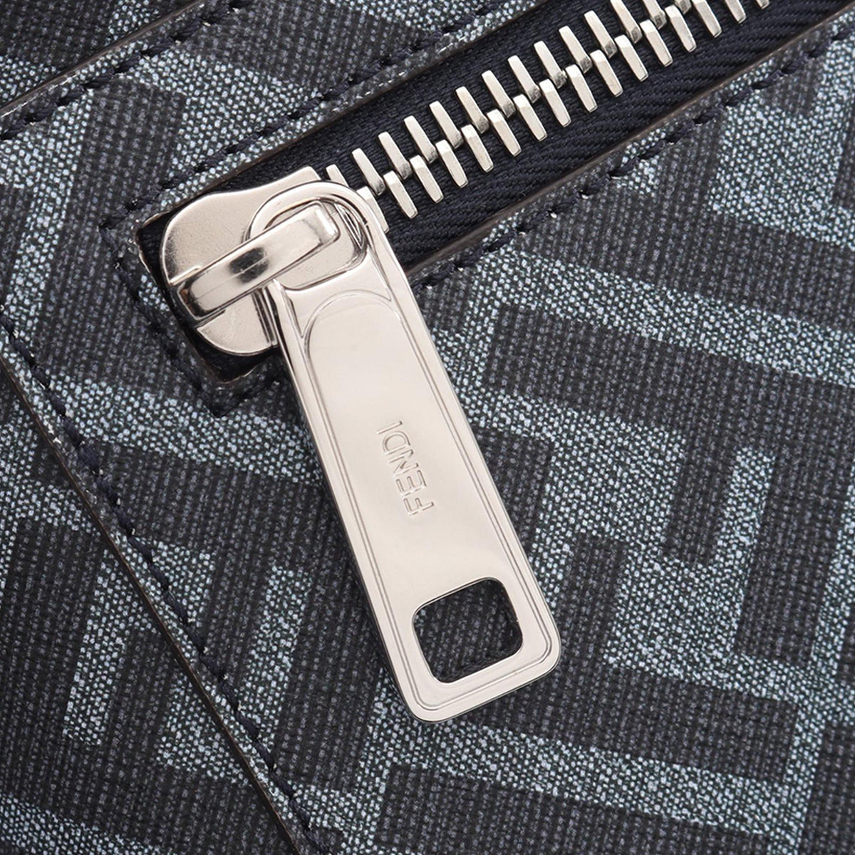 Fendi Small Zucca Coated Canvas Chiodo Diagonal Backpack