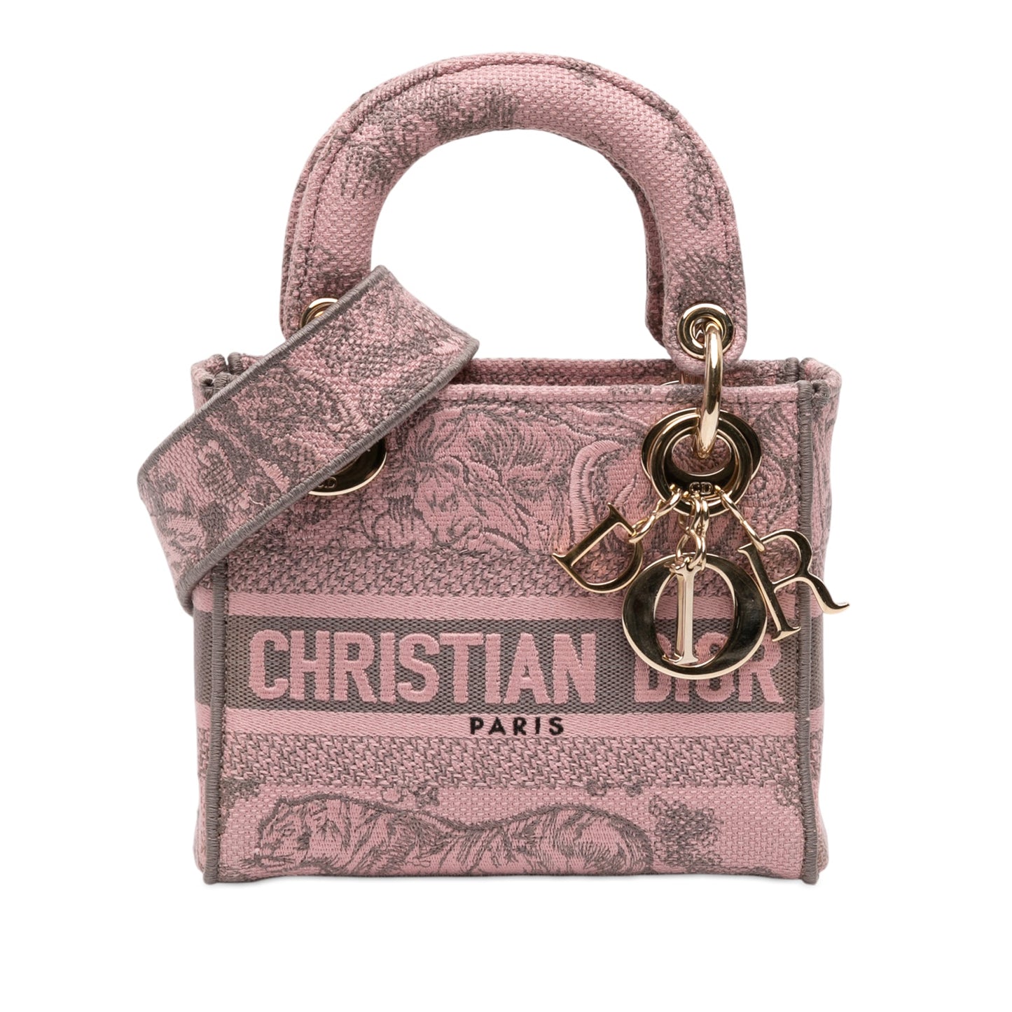 Dior Mini Embroidered Canvas Toile De Jouy Lady D Lite