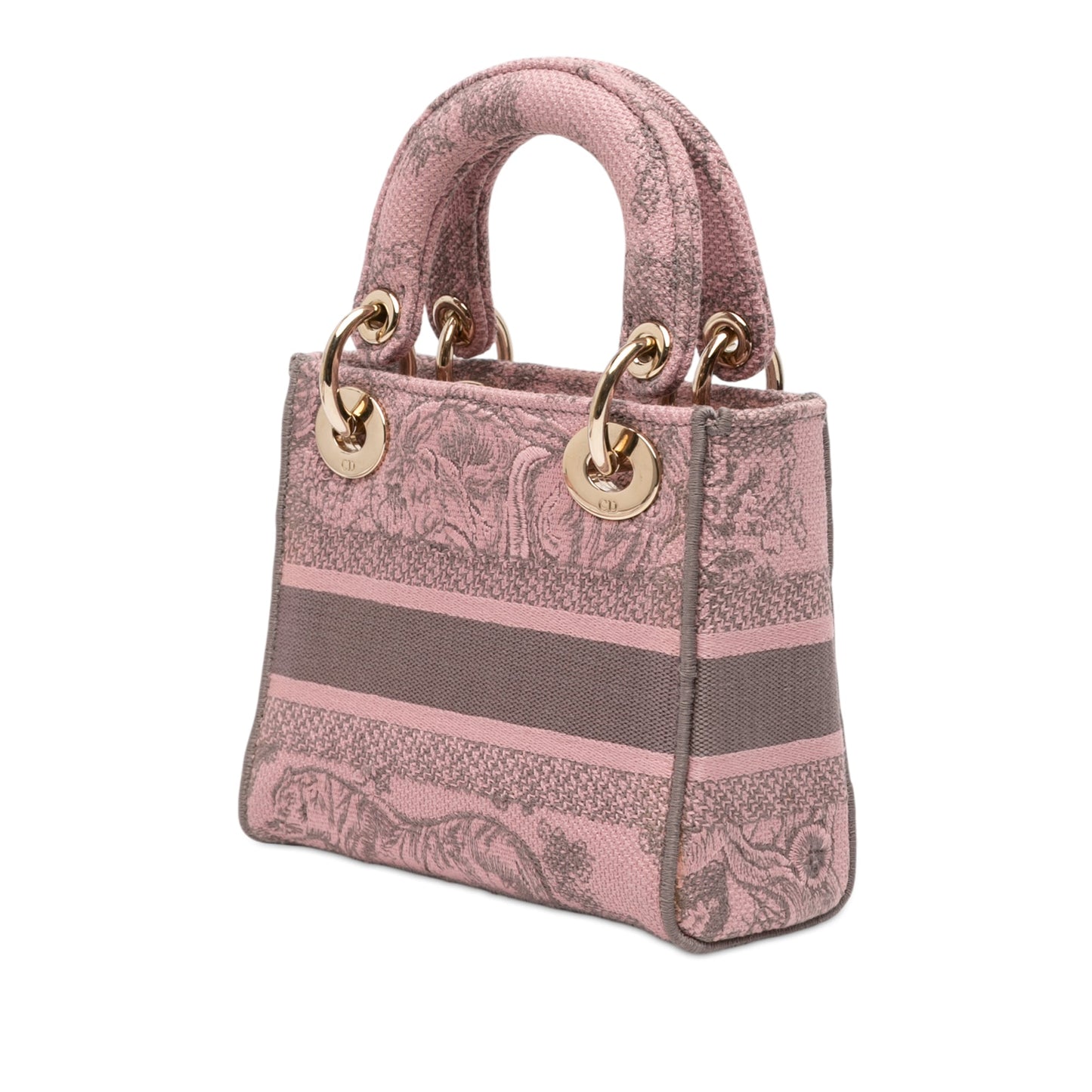 Dior Mini Embroidered Canvas Toile De Jouy Lady D Lite