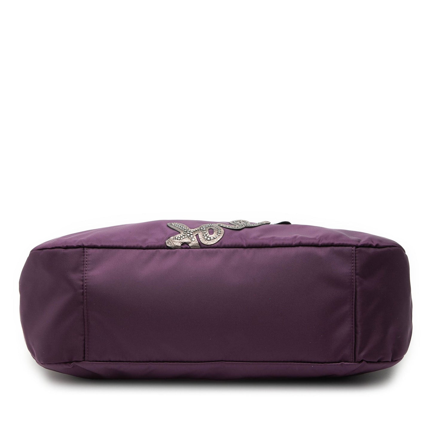 Ferragamo Nylon Crystal Embellished Satchel