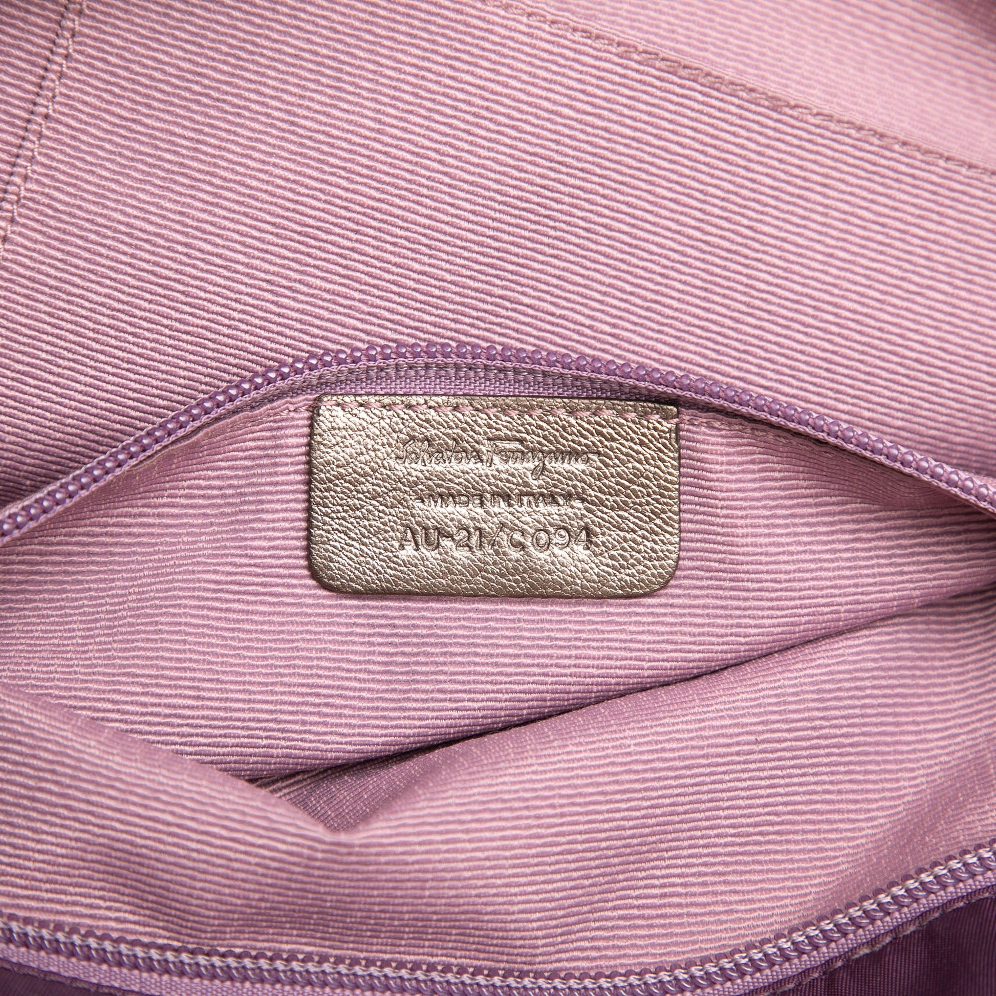 Ferragamo Nylon Crystal Embellished Satchel