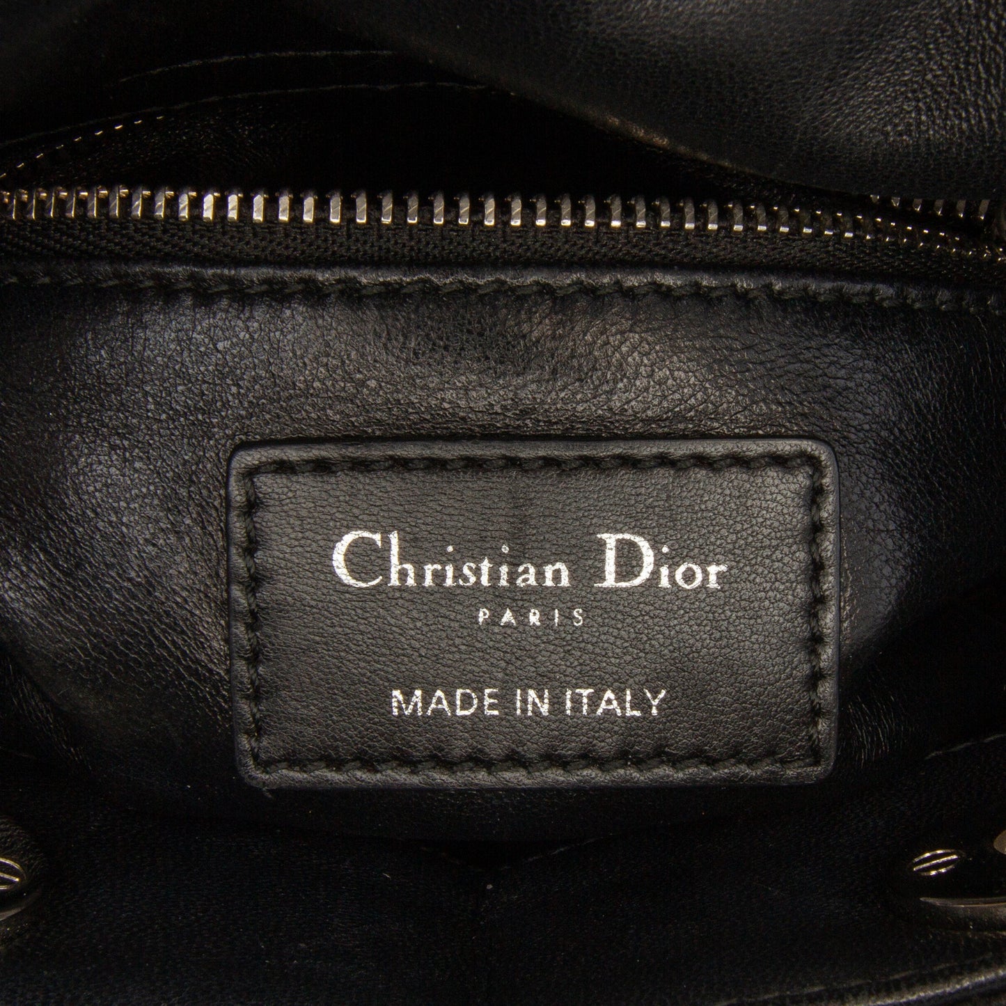 Dior Mini Patent Sequined Lady Dior