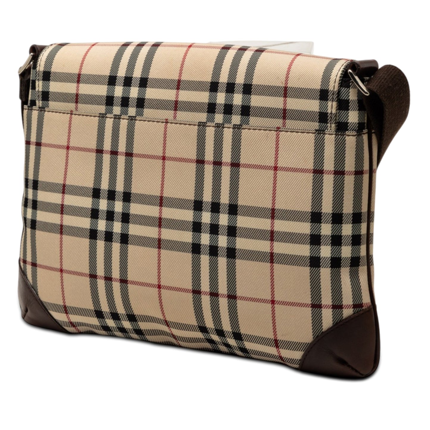 Burberry House Check Canvas Flap Crossbody