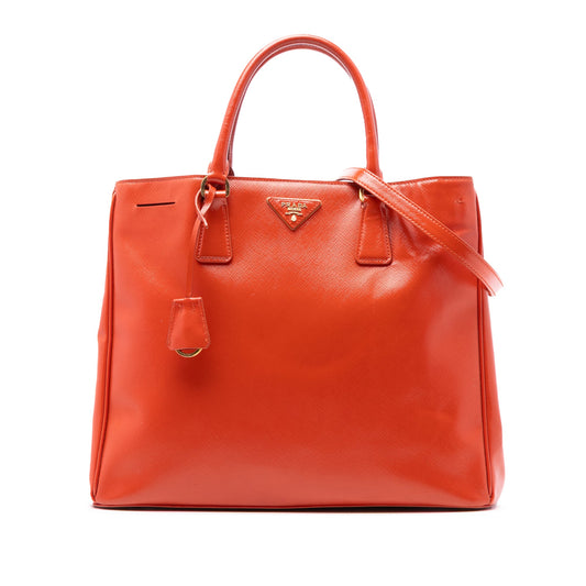 Prada Large Saffiano Vernice Galleria Satchel
