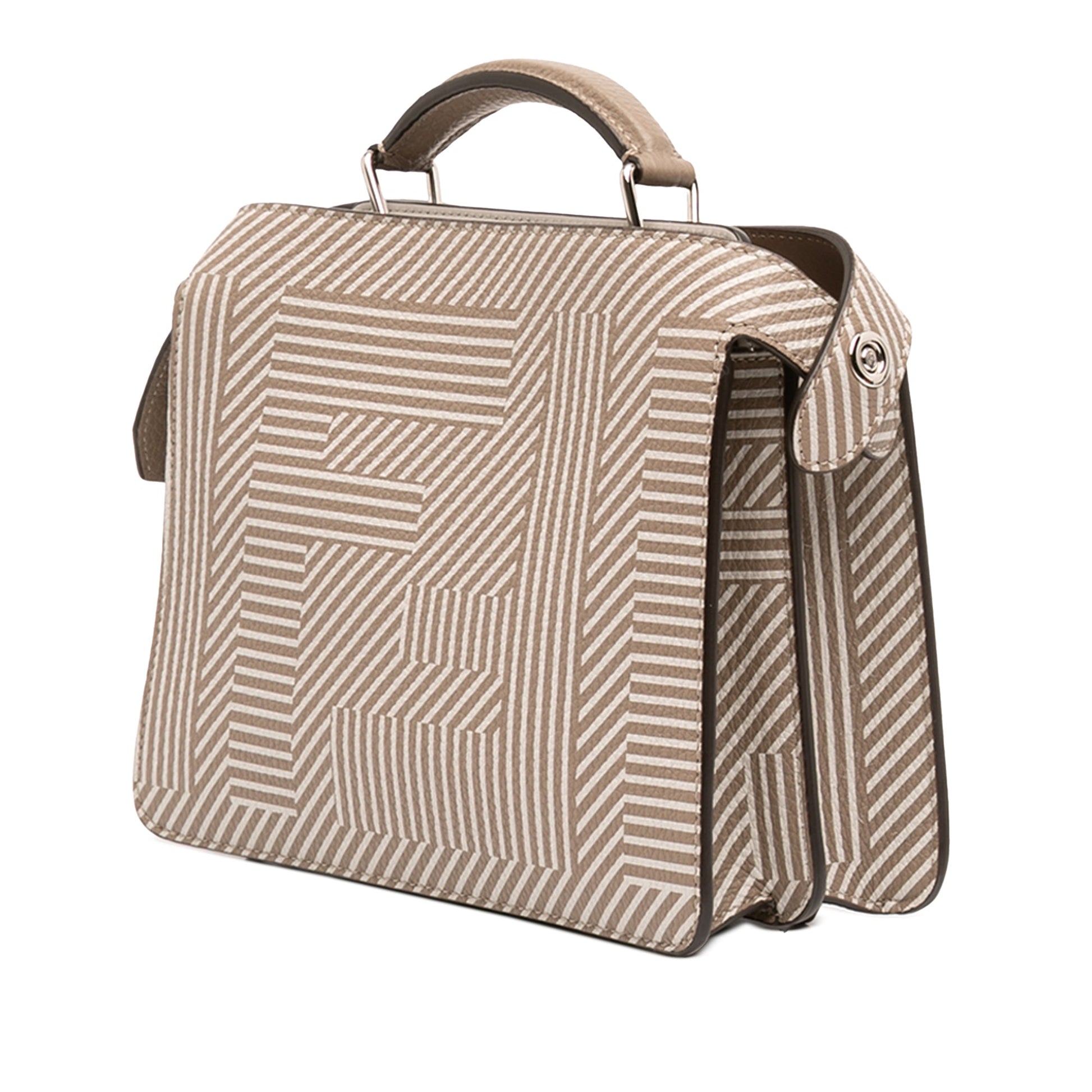 Fendi Small Zucca Leather Peekaboo ISeeU Satchel